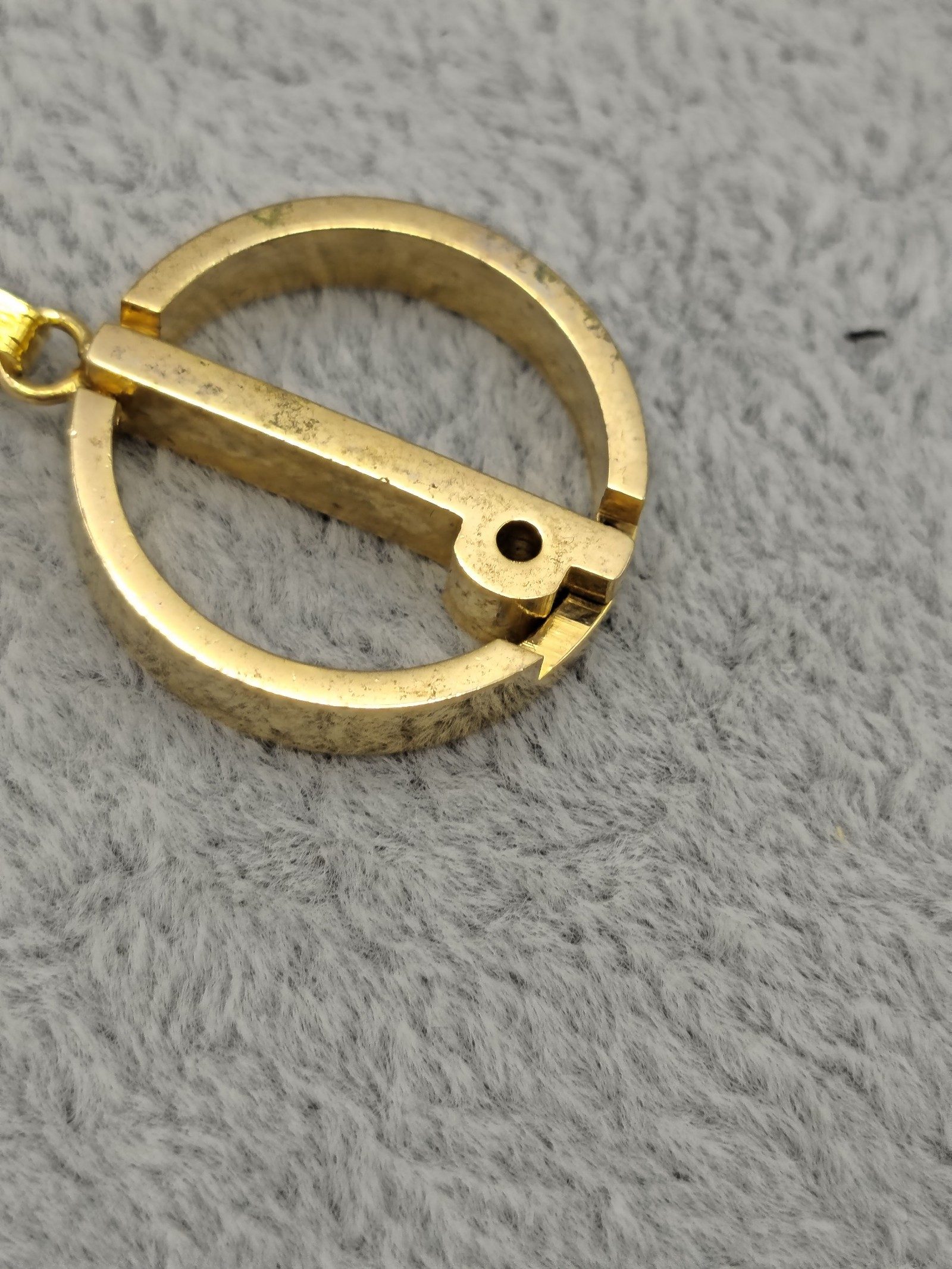Dunhill d logo tie chain image 3