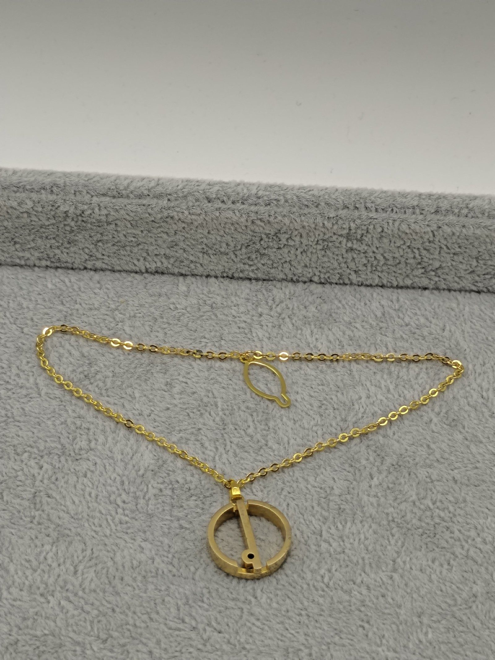 Dunhill d logo tie chain image 6