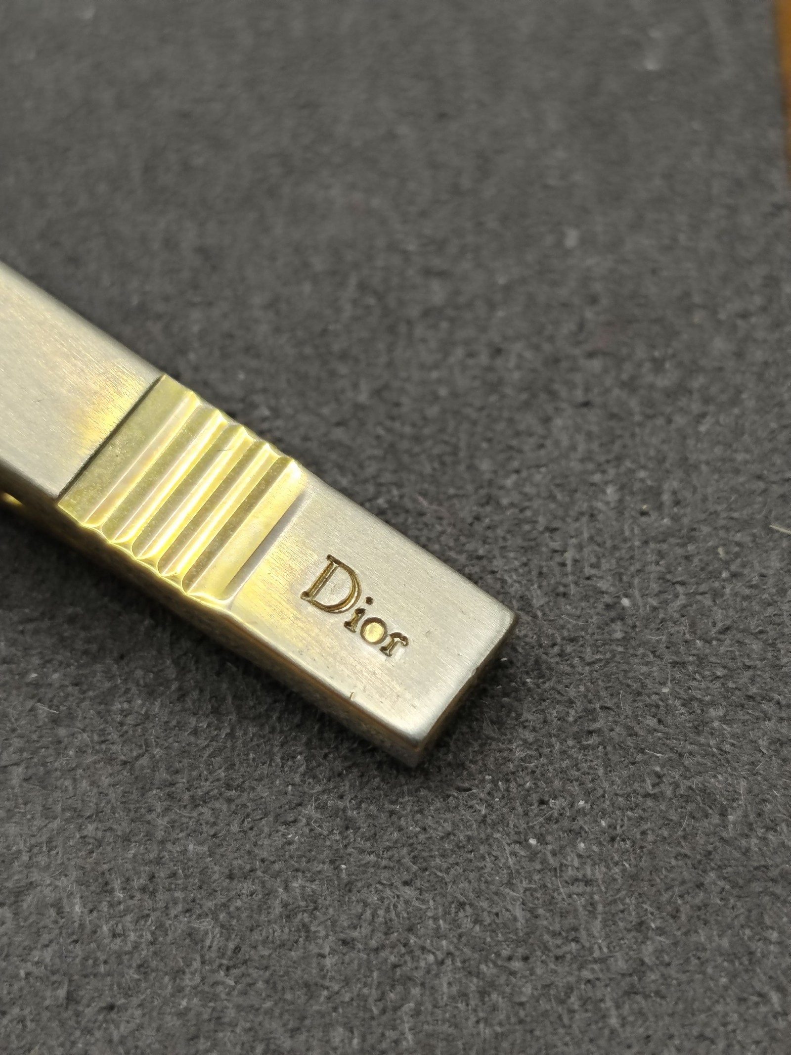 Dior Gold Tone Tie Clip image 5