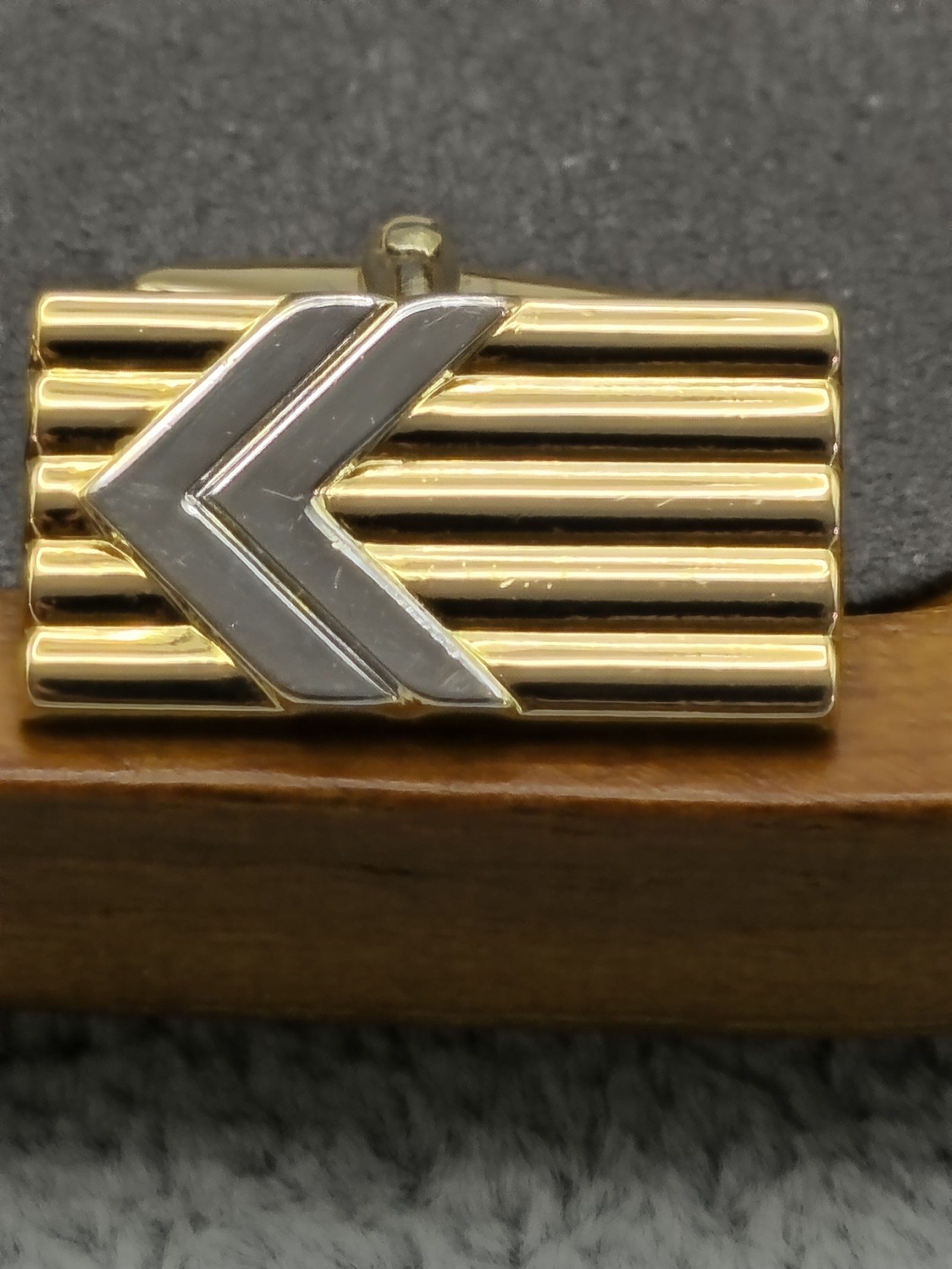 Lanvin Gold & Silver Cufflinks with Box image 5