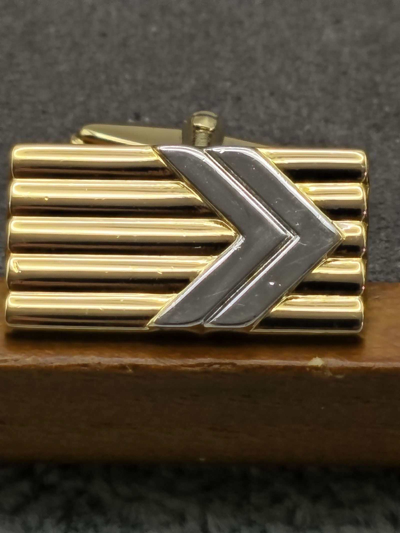 Lanvin Gold & Silver Cufflinks with Box image 6