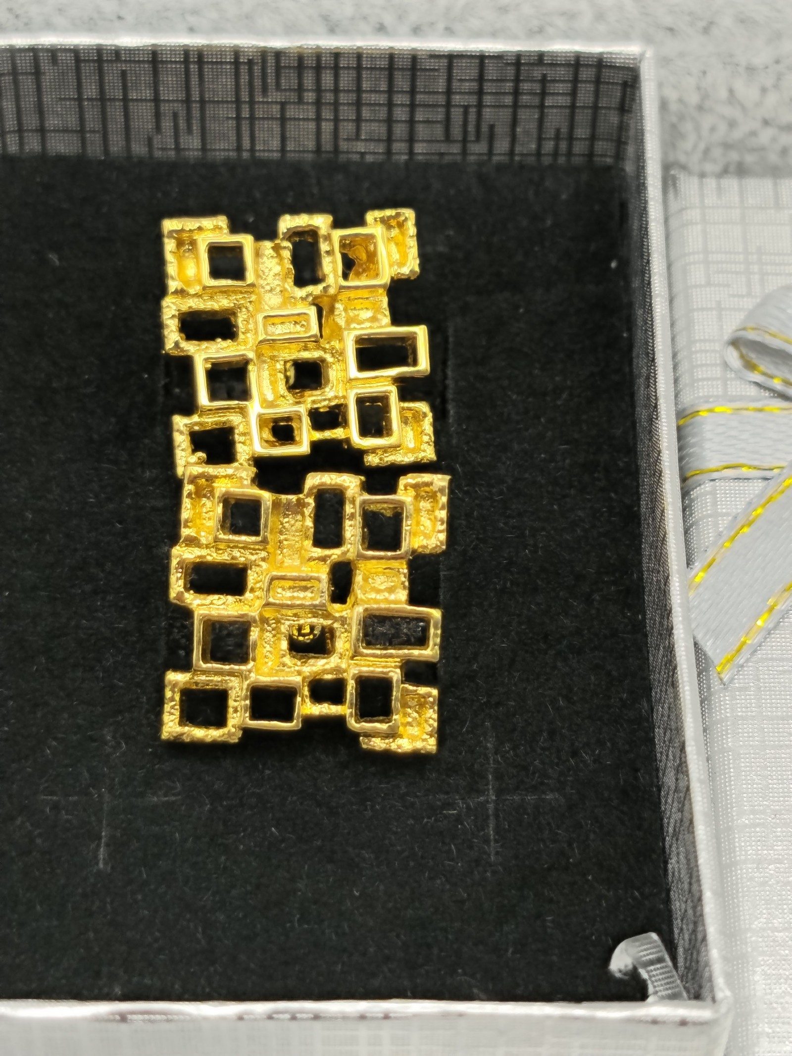 Lanvin Gold Tone Geometric Cufflinks image 2