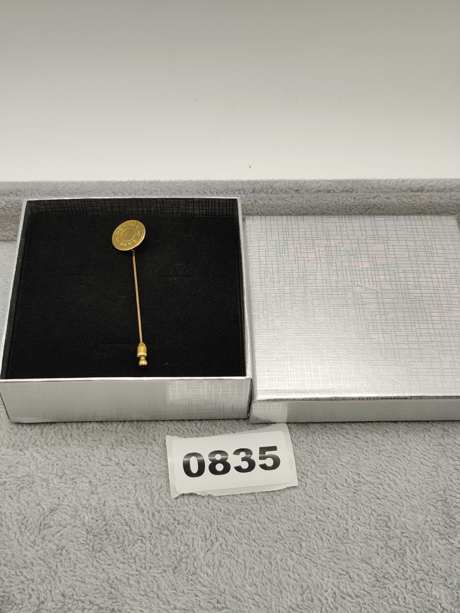 Hermès Paris Gold Tone Stick Pin Brooch