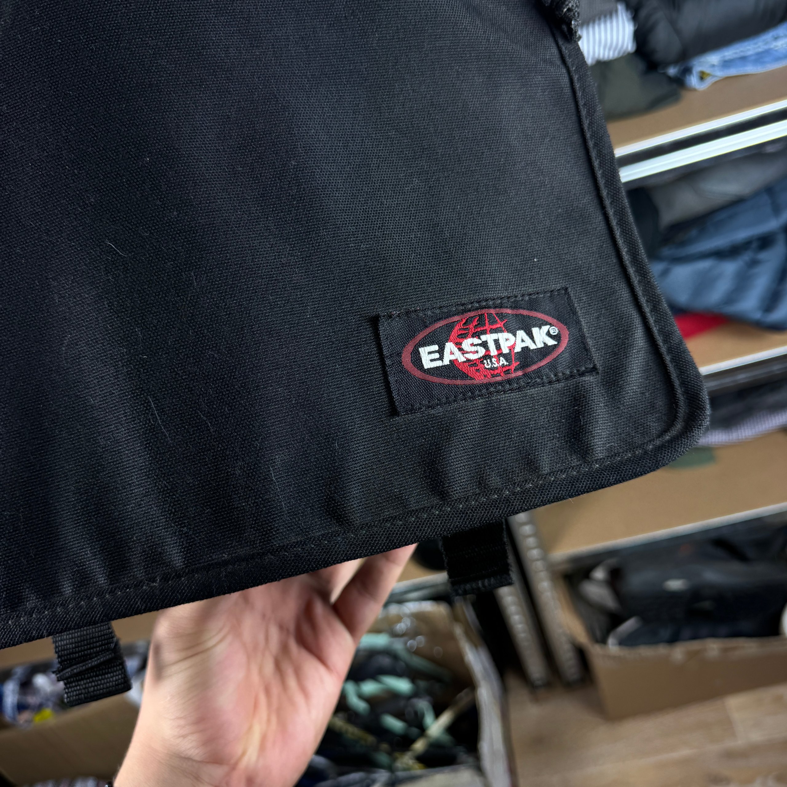 Eastpak Black Crossbody Bag One Size Vintage Big Size image 4