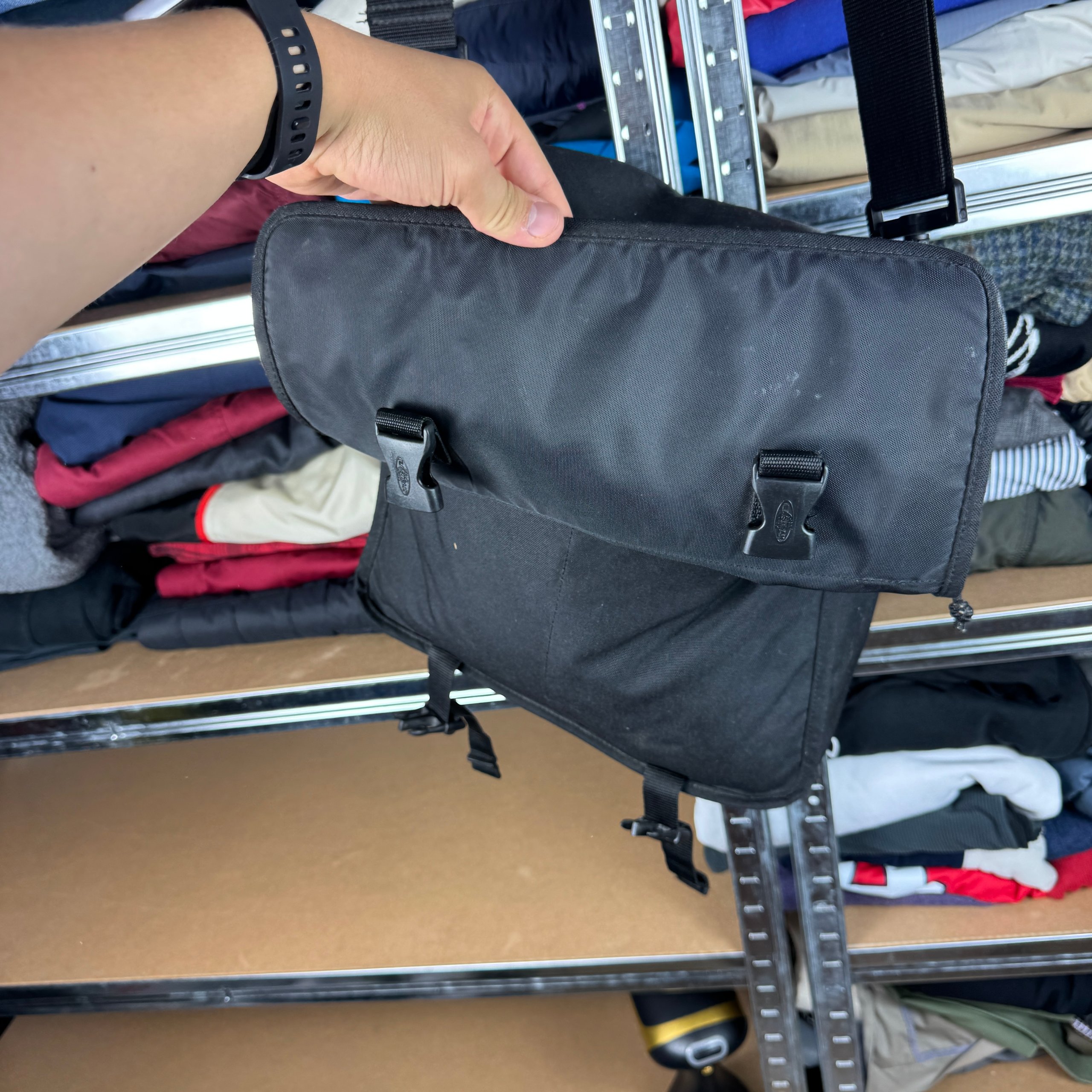 Eastpak Black Crossbody Bag One Size Vintage Big Size image 7
