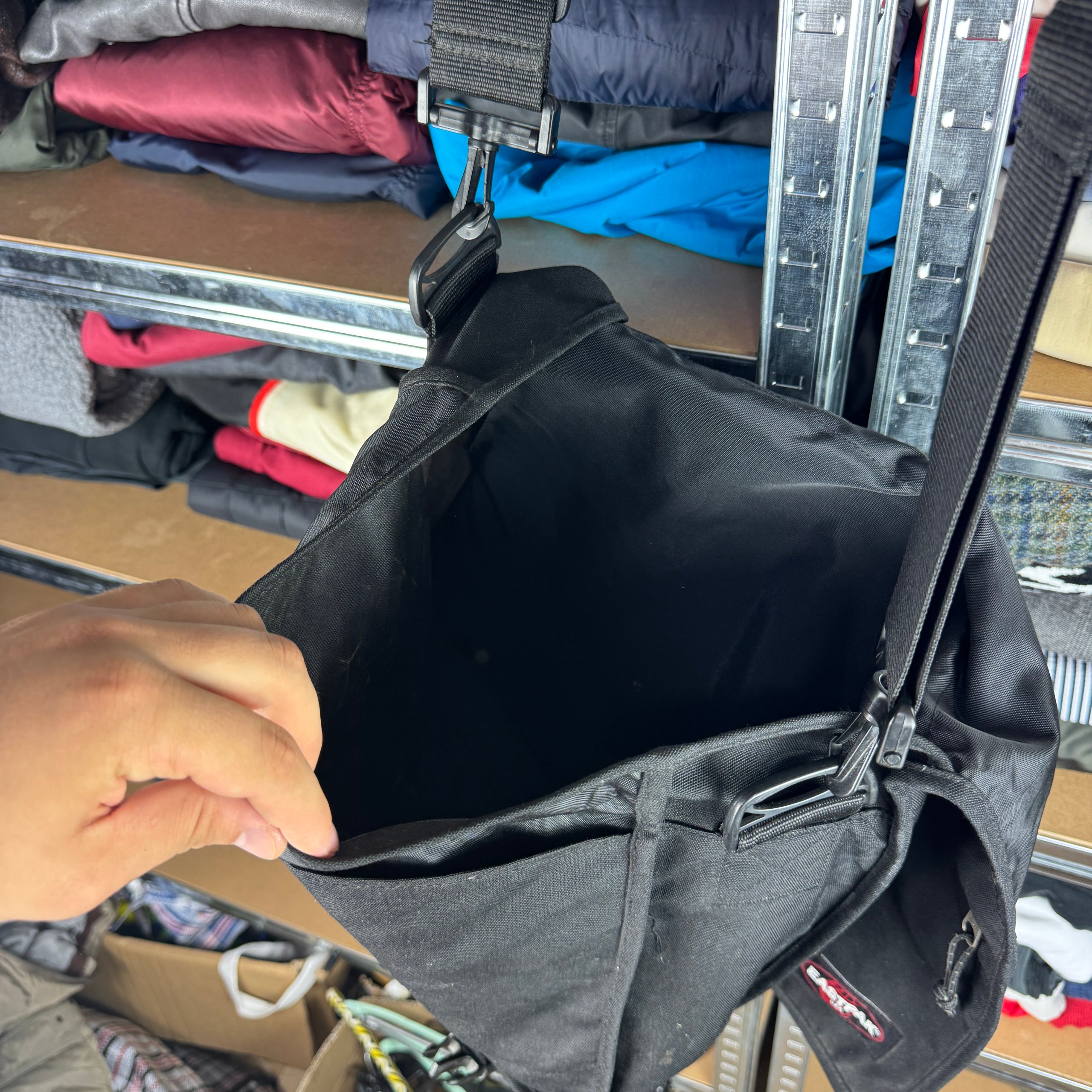 Eastpak Black Crossbody Bag One Size Vintage Big Size image 8