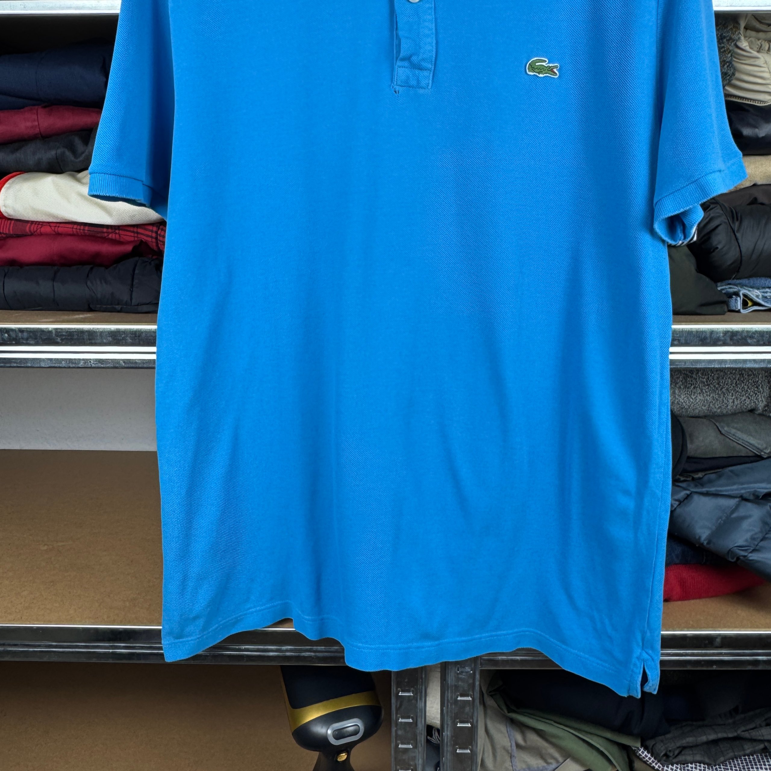 Men`s Lacoste Blue Cotton Polo Shirt Size L image 3