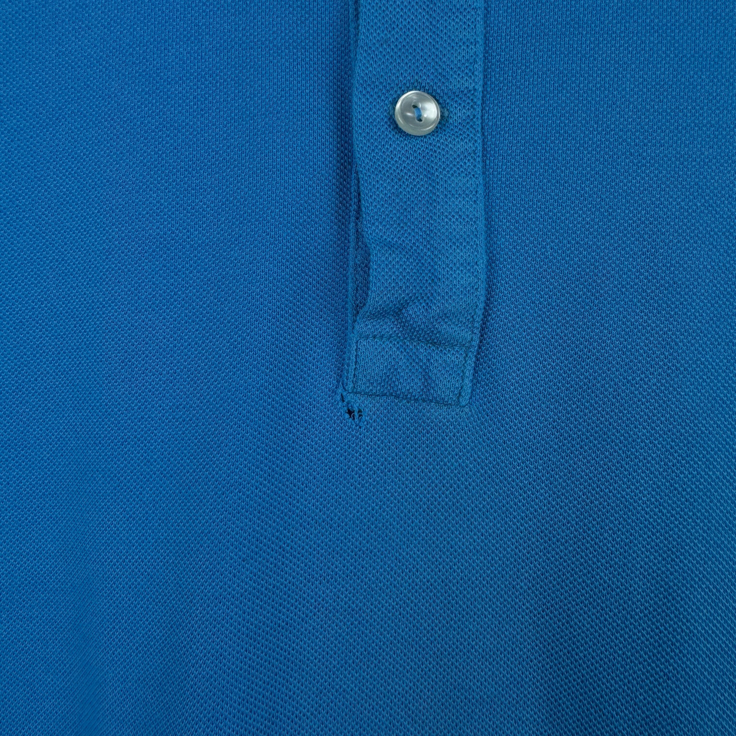 Men`s Lacoste Blue Cotton Polo Shirt Size L image 4