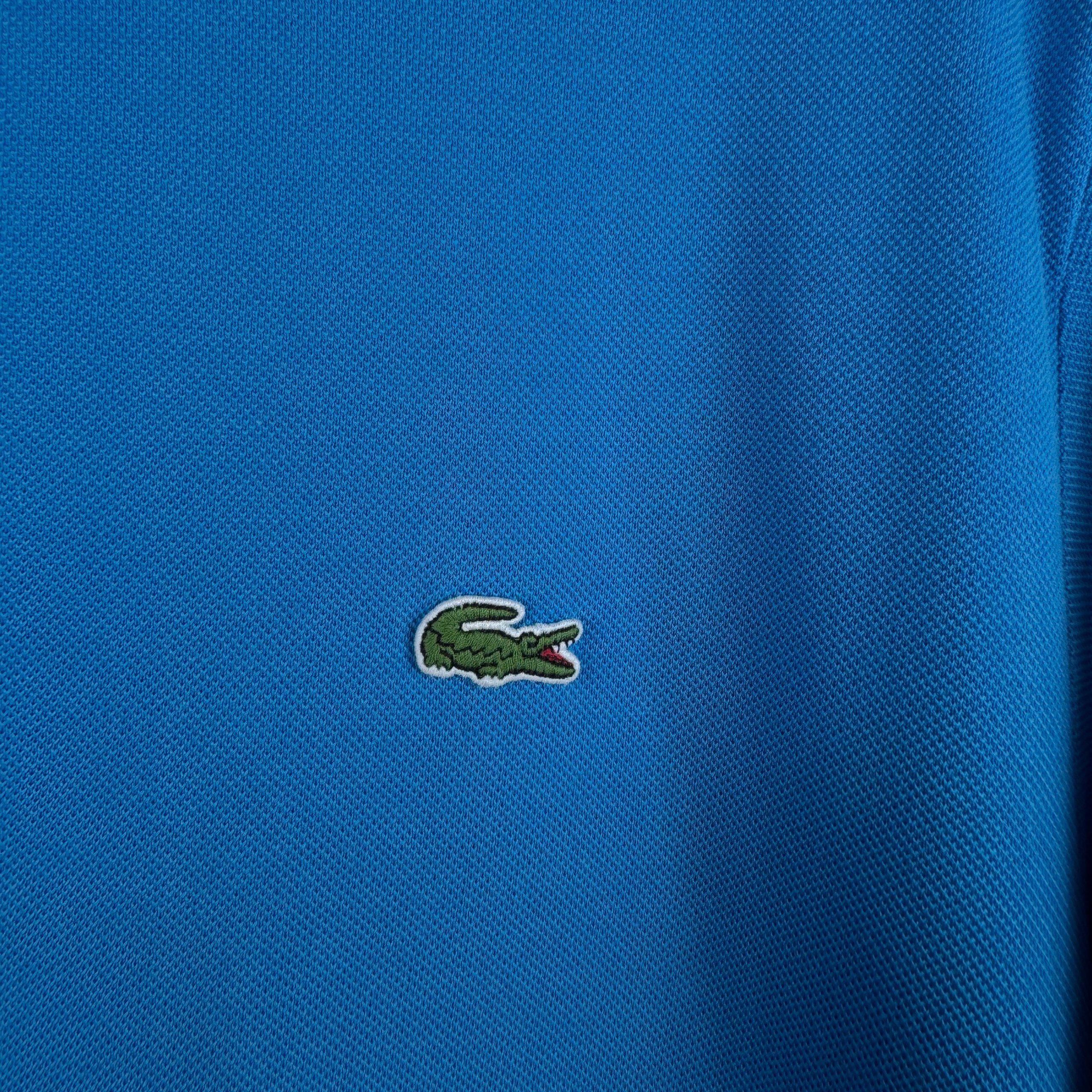 Men`s Lacoste Blue Cotton Polo Shirt Size L image 5