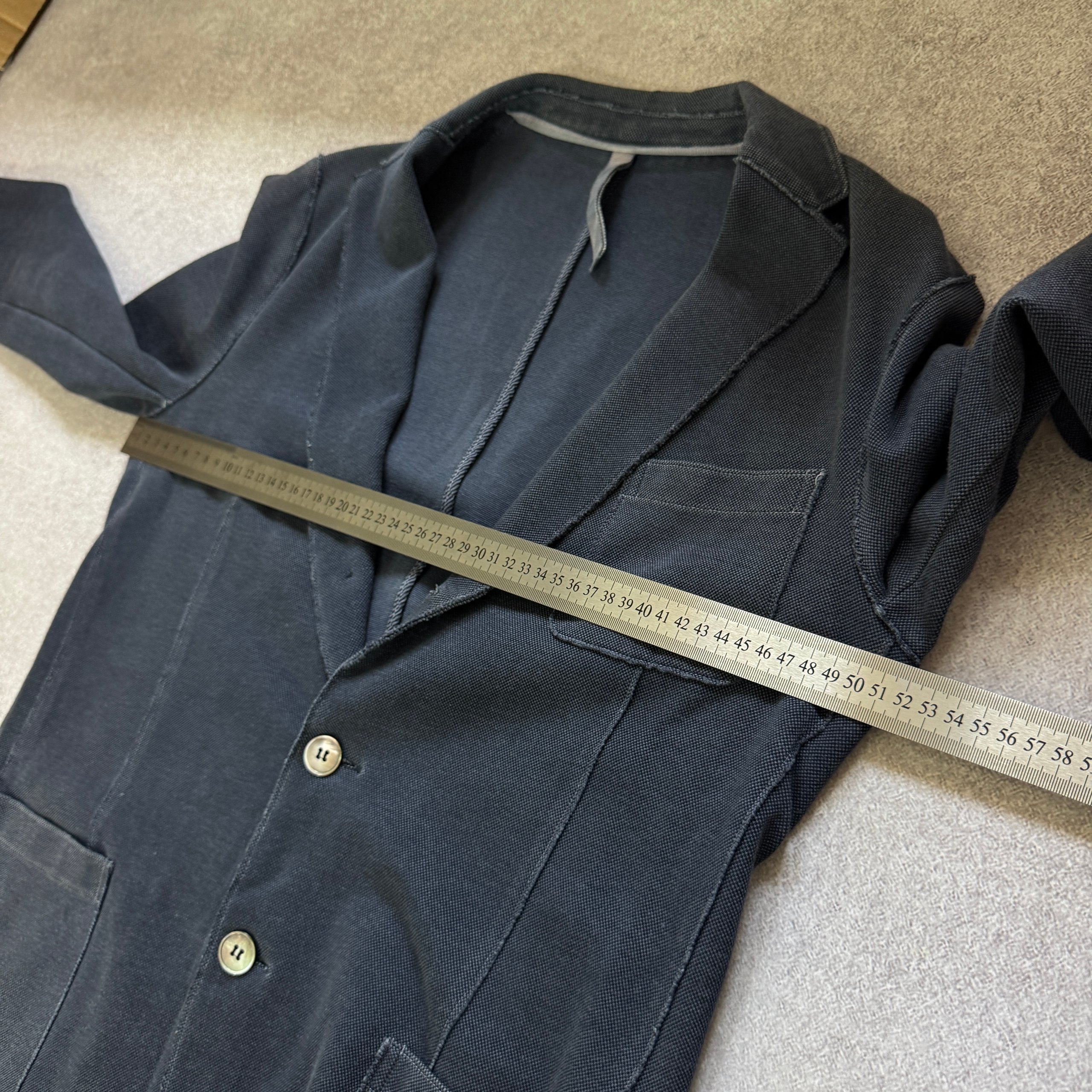 Men`s Harris Wharf London Cotton Garment Dyed Sportcoat Blazer Size 48 / M image 5