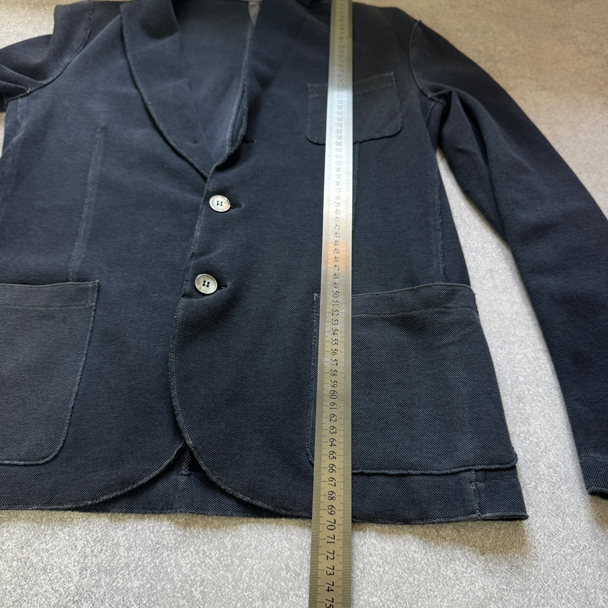 Men`s Harris Wharf London Cotton Garment Dyed Sportcoat Blazer Size 48 / M image 6