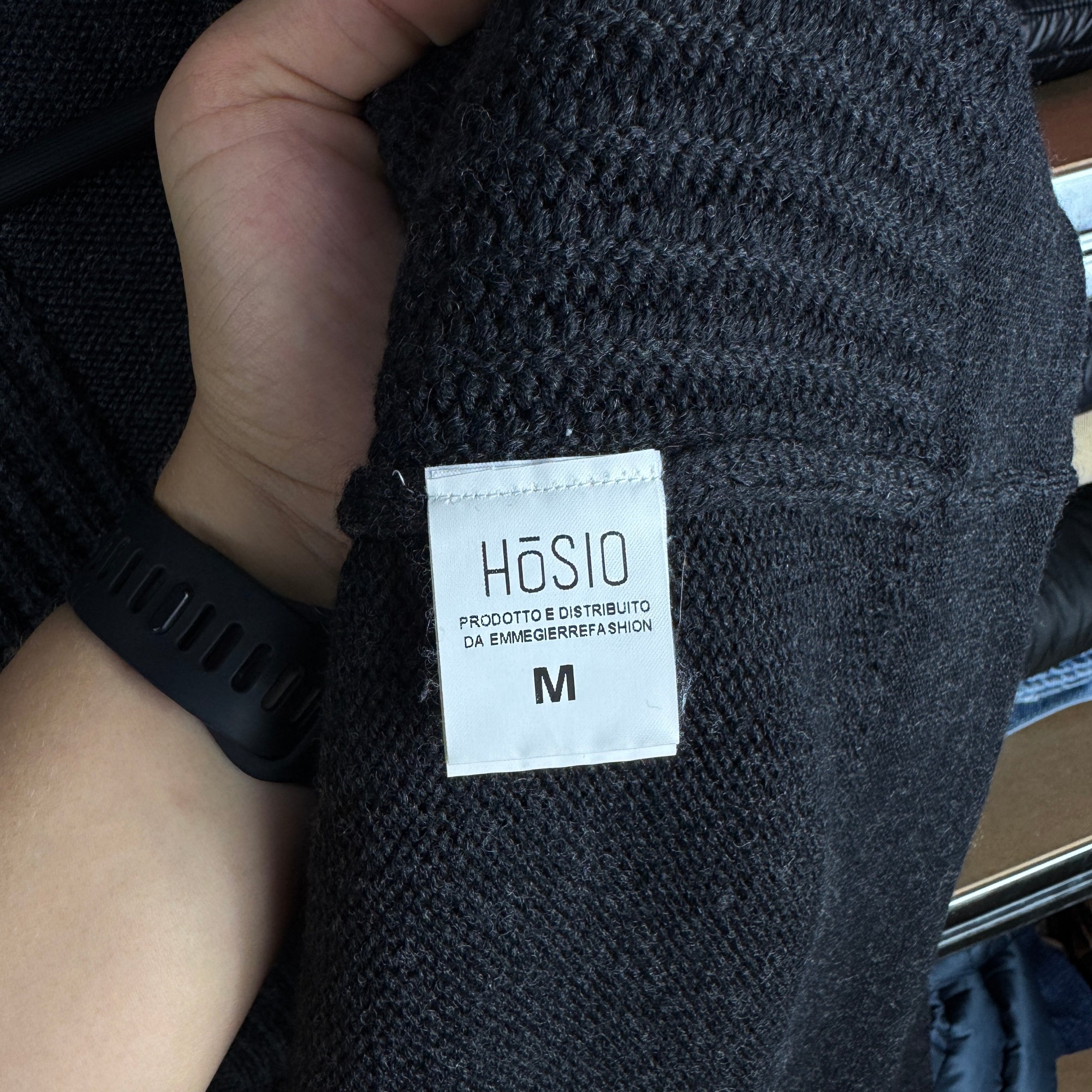 Men`s Hösio Wool Zip Sweater Grey Jumper Size M image 9