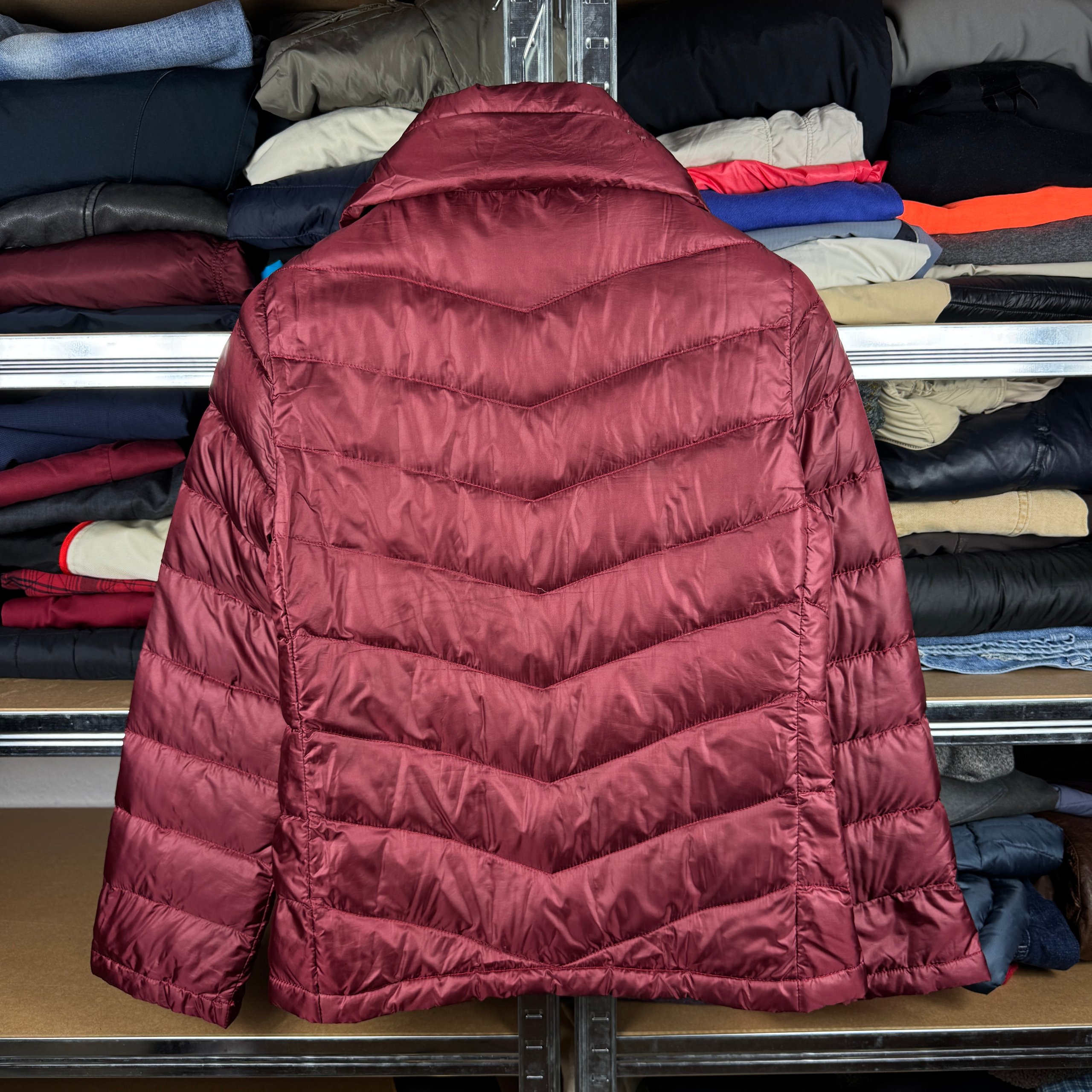 Women`s Max Mara x Weekend Red Puffer Nylon Down Jacket Size M / 38 image 2