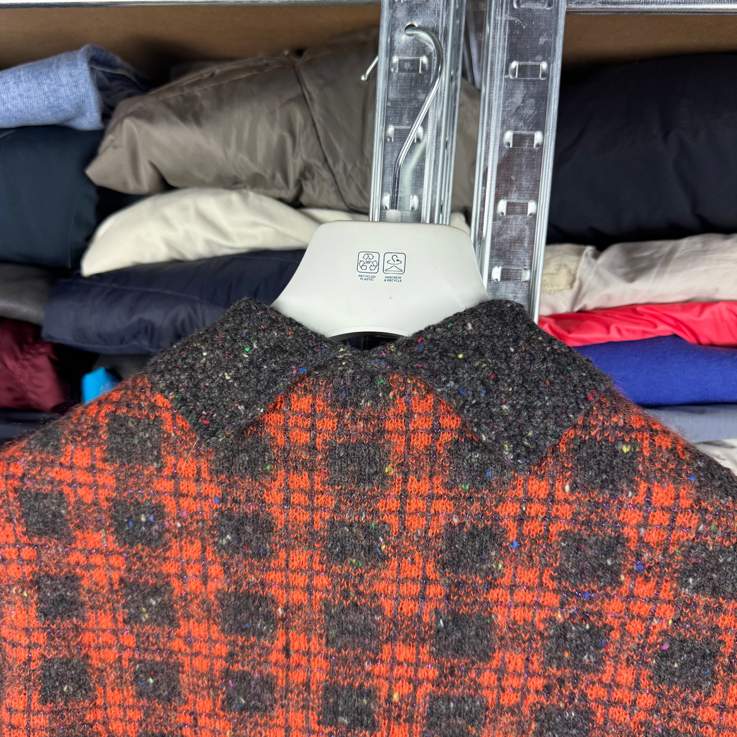 Prada Orange / Black Wool Cashmere Mohair Cardigan Jacket Size 40 / XS-S image 10