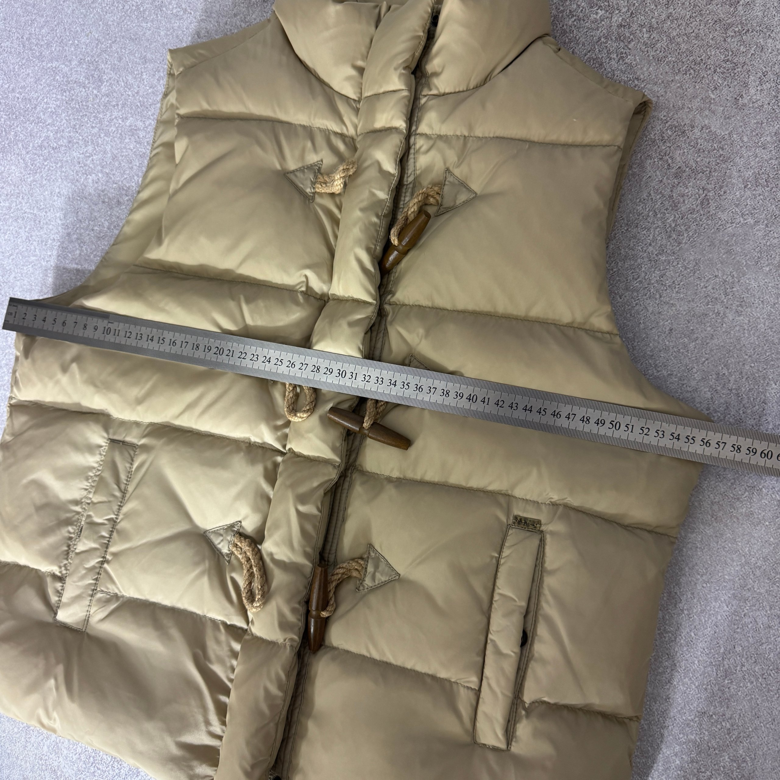Women`s Ralph Lauren Denim & Supply Beige Down Puffer Vest Size L image 4