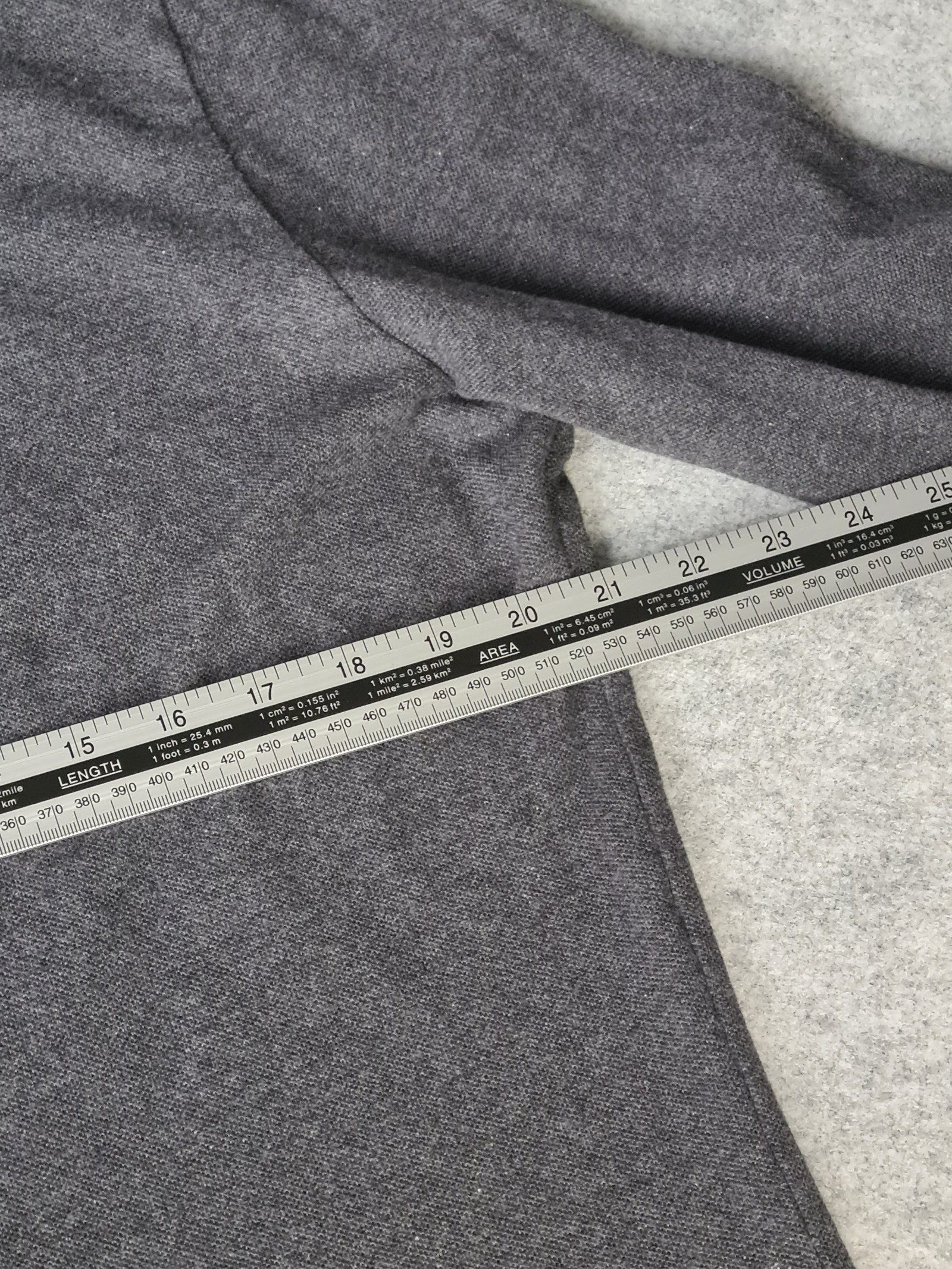 Superdry Grey Long Sleeve Polo Shirt Orange Trim XL Slim Fit 1185 image 6