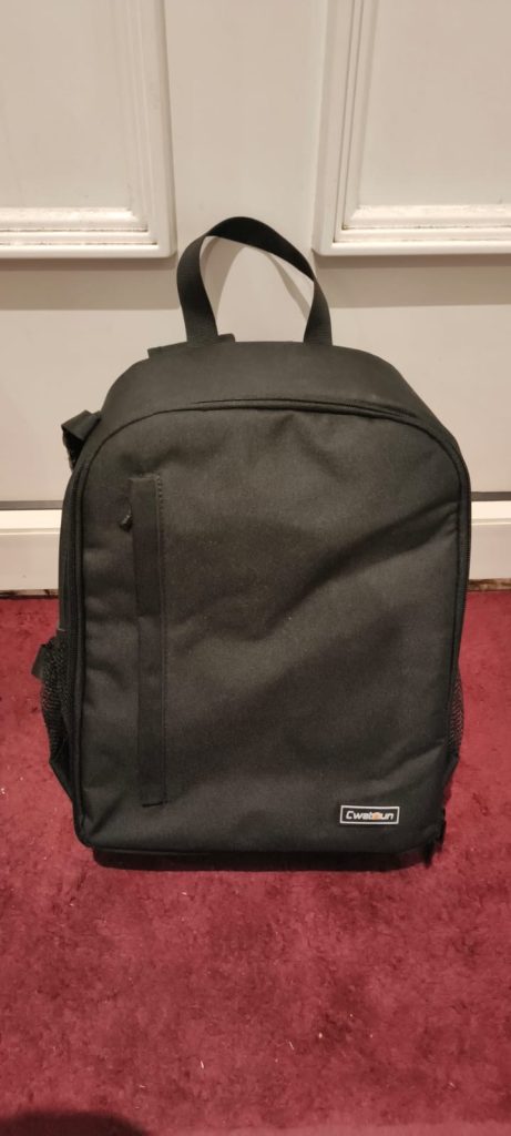 Cwatcun Unisex Black DSLR Camera Backpack Bag
