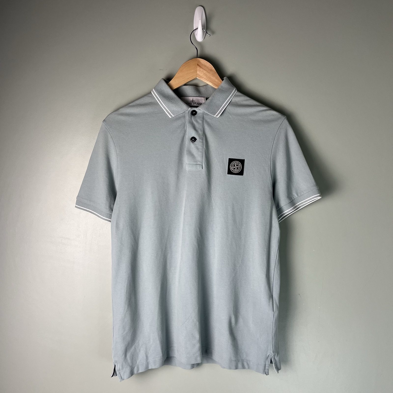 Stone Island Men's Light blue Slim Fit Polo Shirt