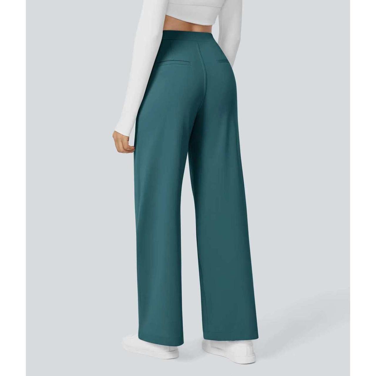 HALARA DayStretch High Waisted Pocket Straight Leg Work Pants- Size L Petite image 3