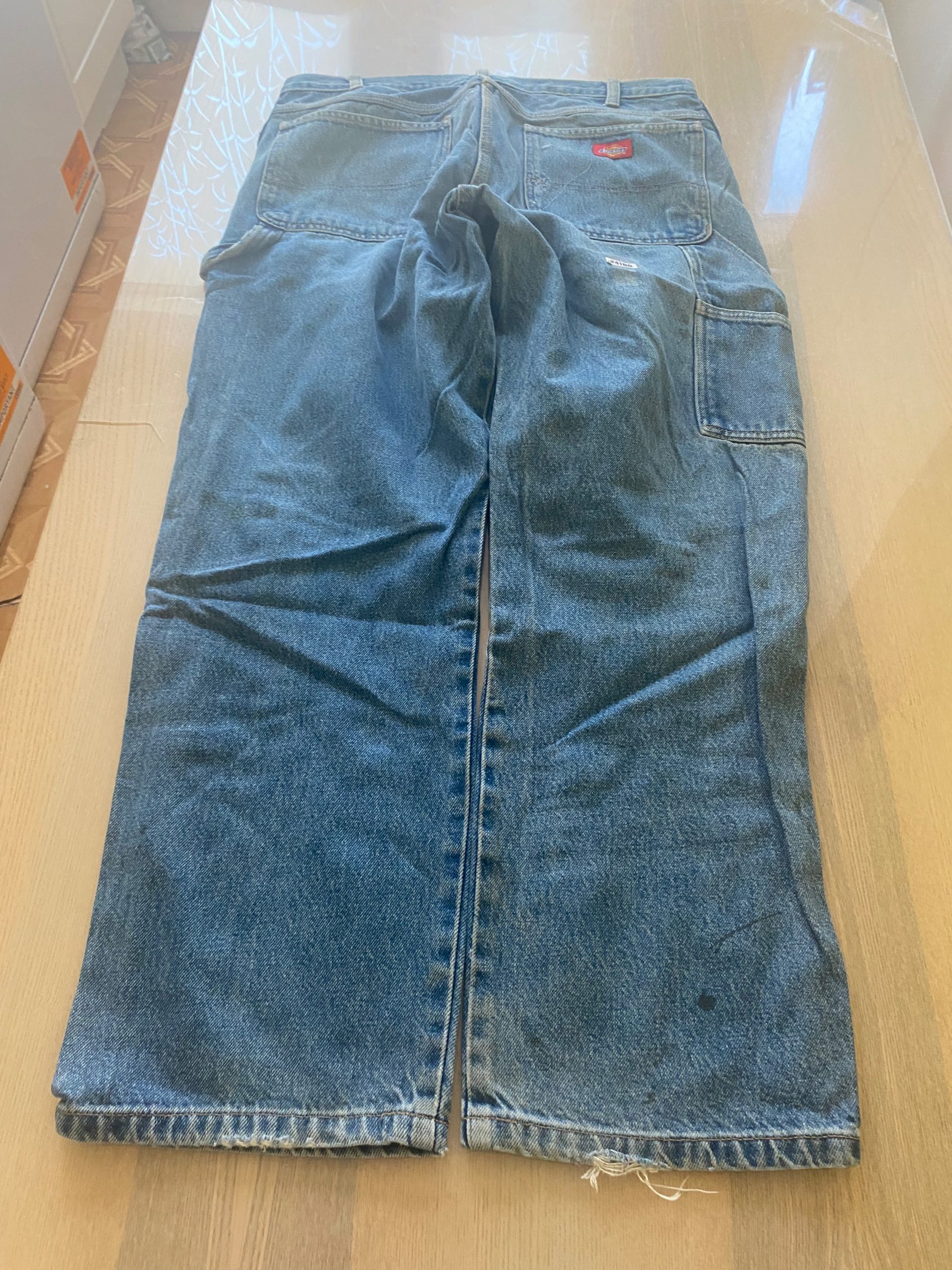 Dickies Baggy Jeans W34 L30 Blue Loose Fit Skate Y2K Vintage #41BD