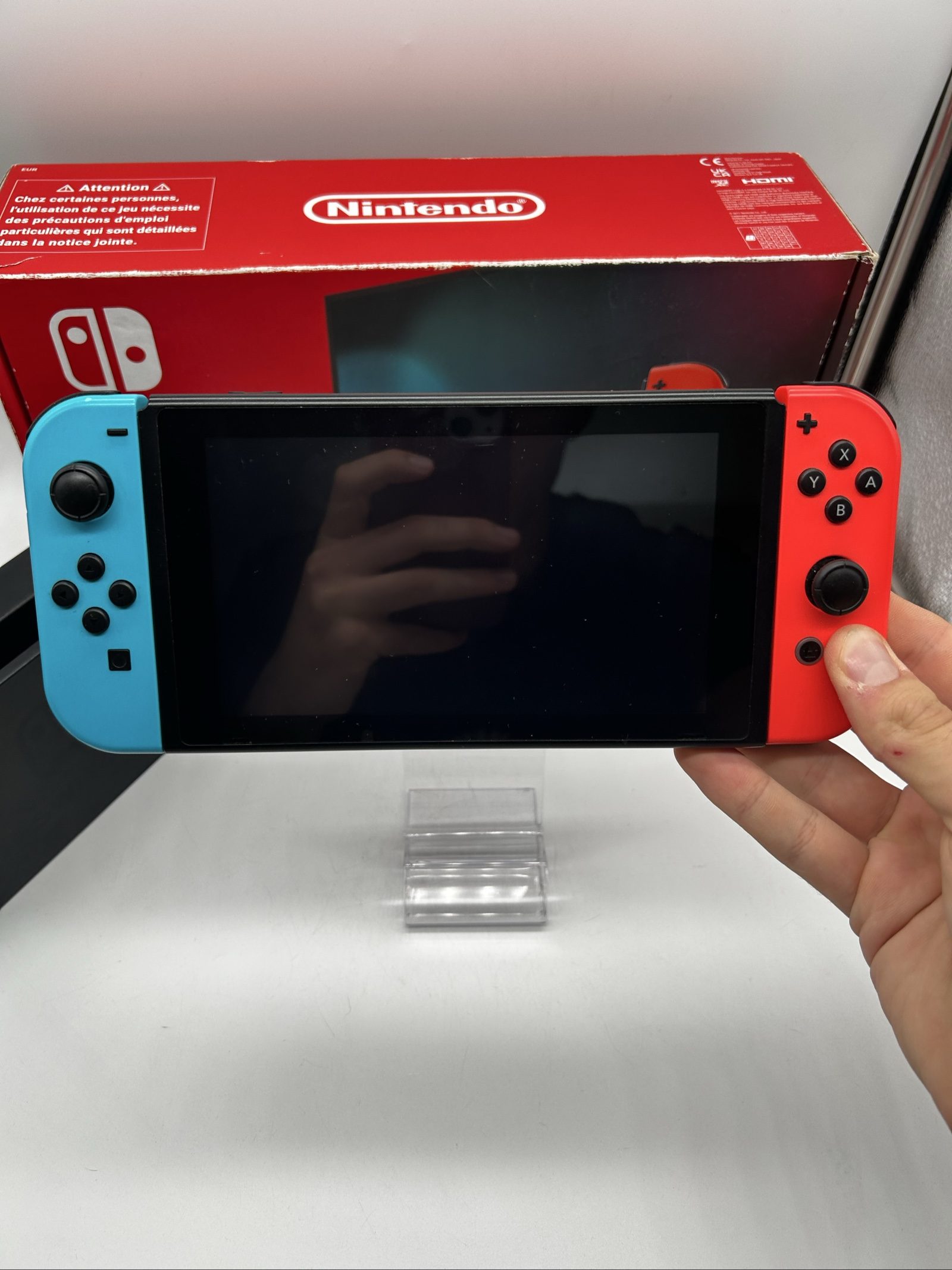 Nintendo Switch V2 Blu/Rossa + Scatola + SD 64GB – Accessori Originali image 8