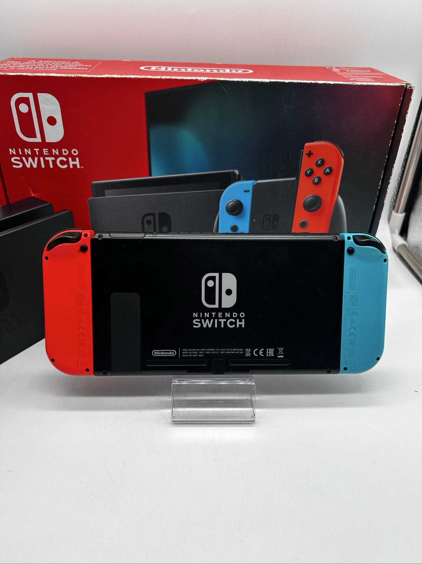 Nintendo Switch V2 Blu/Rossa + Scatola + SD 64GB – Accessori Originali image 10