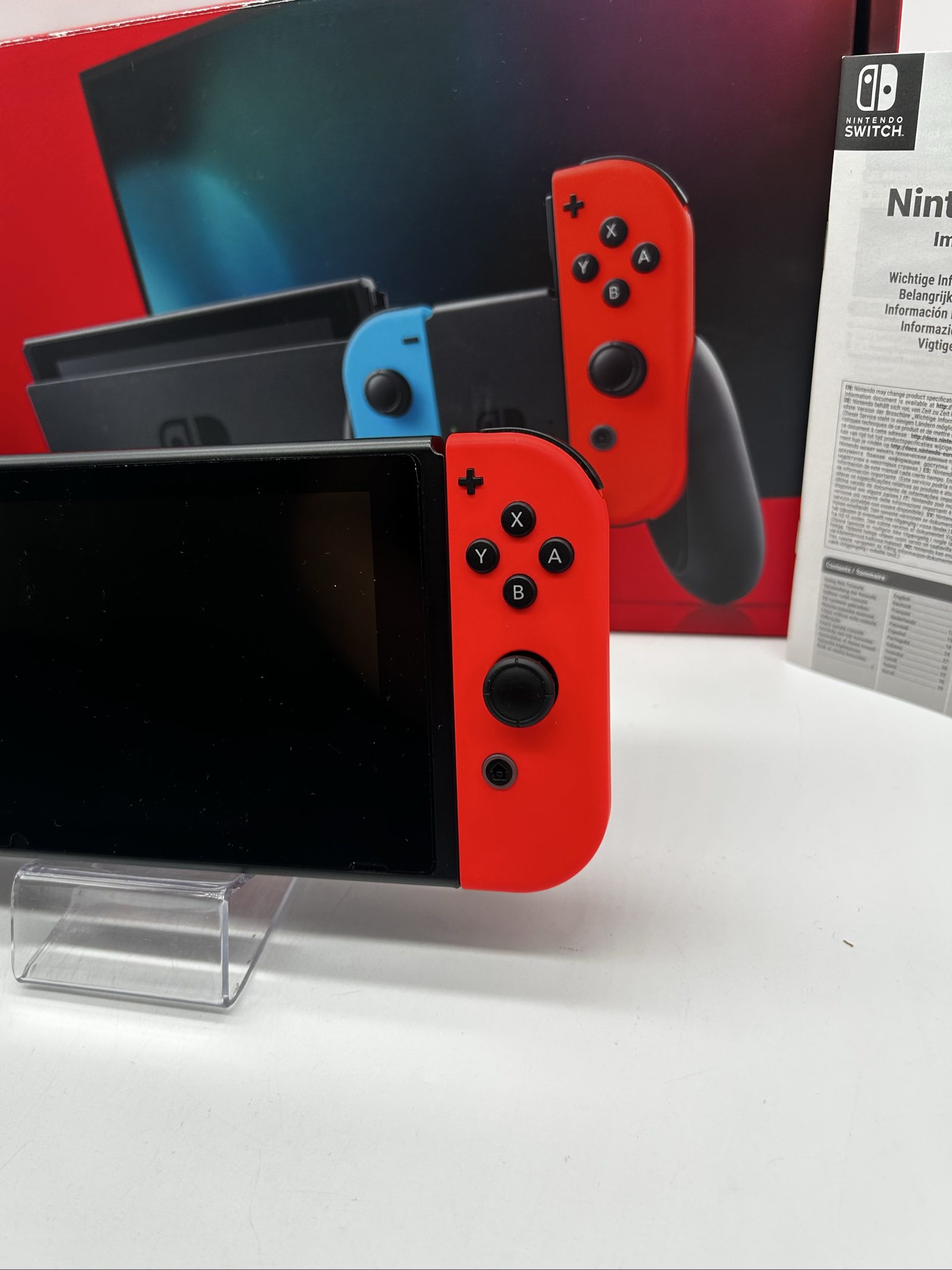 Nintendo Switch V2 Blu/Rossa + Scatola + SD 32GB – Eccellenti Condizioni image 5