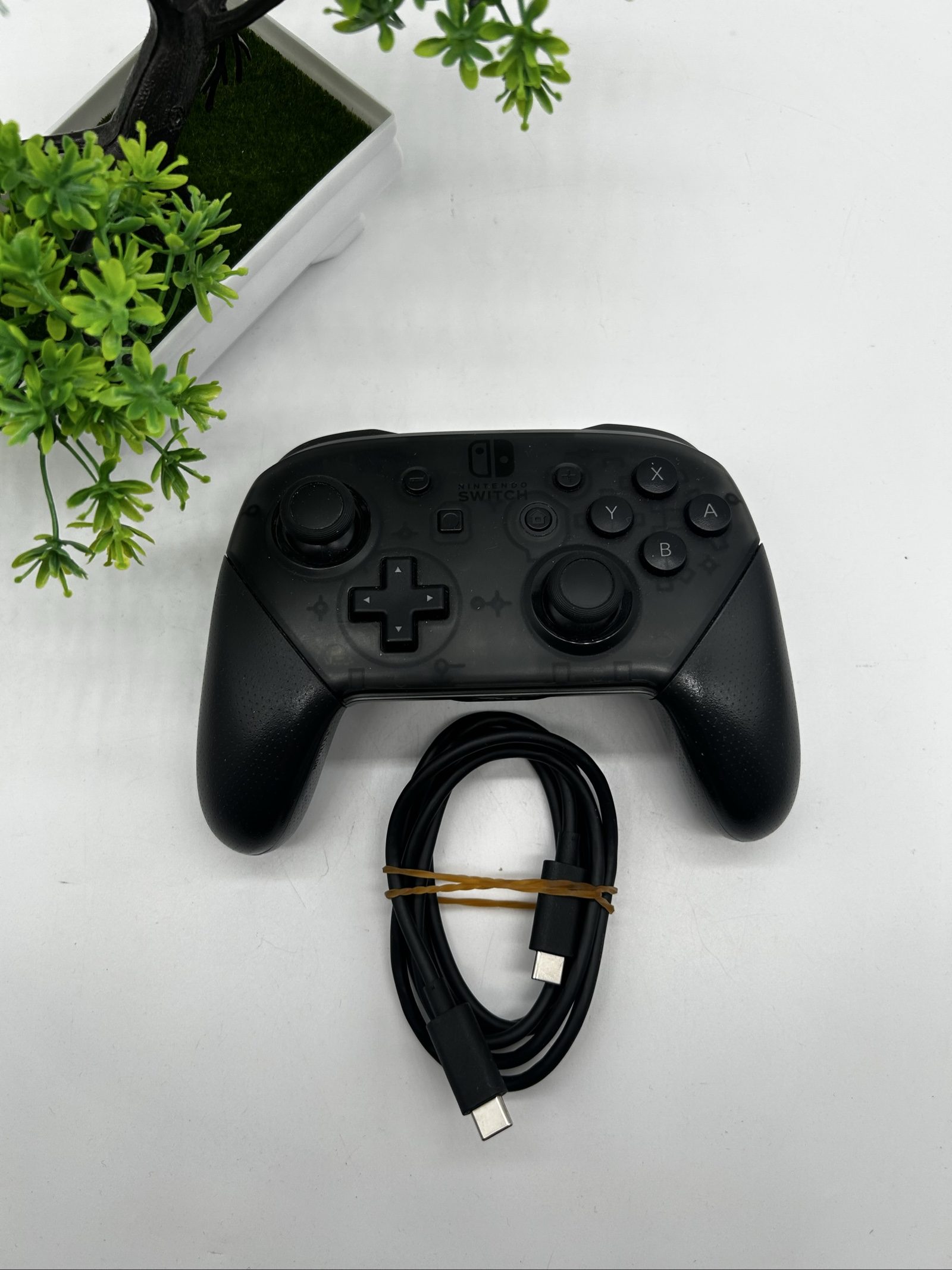 Nintendo Switch Pro Controller Originale Wireless Nero + Cavo USB-C – Testato