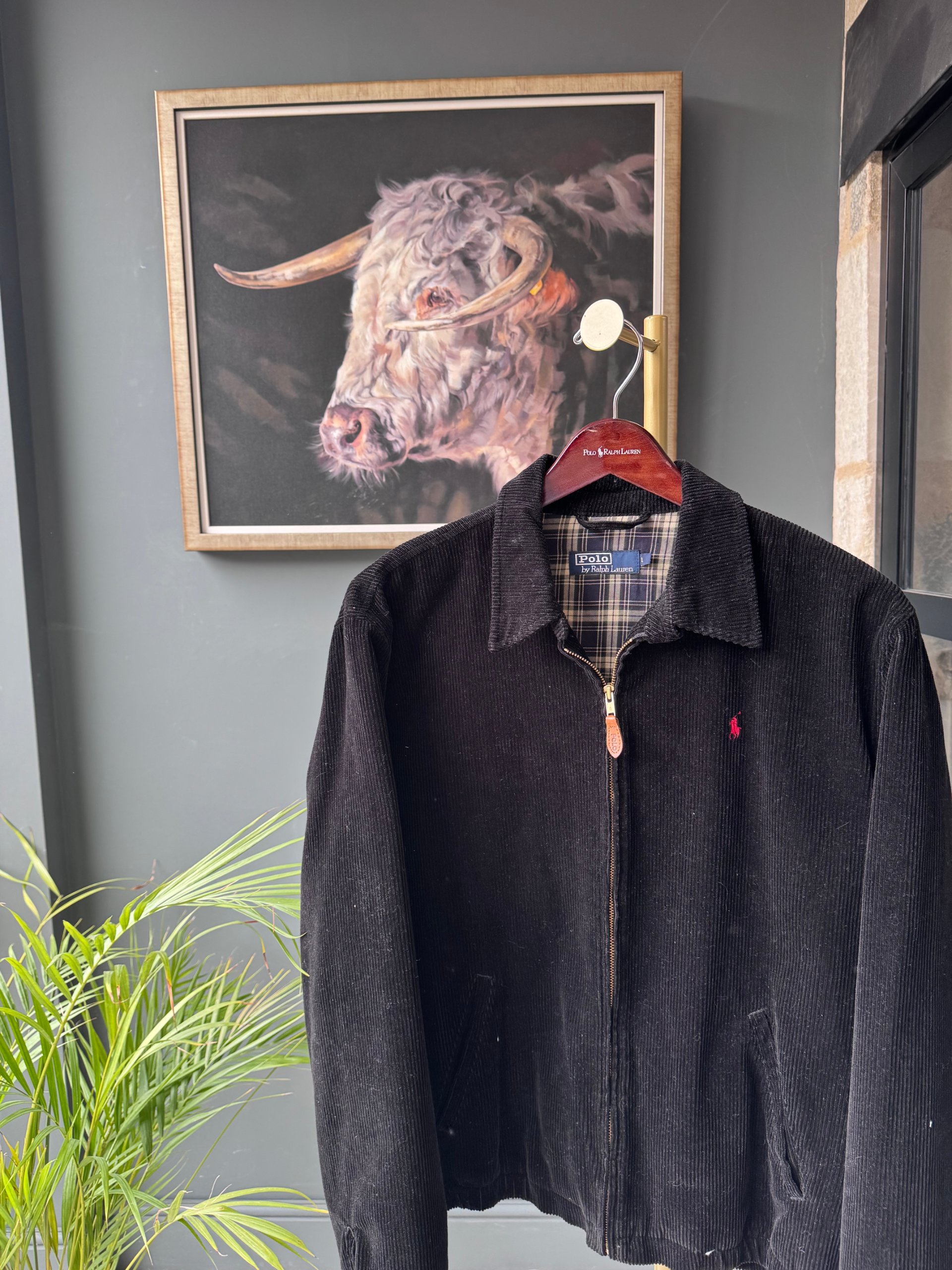 Polo Ralph Lauren Black Corduroy Jacket L