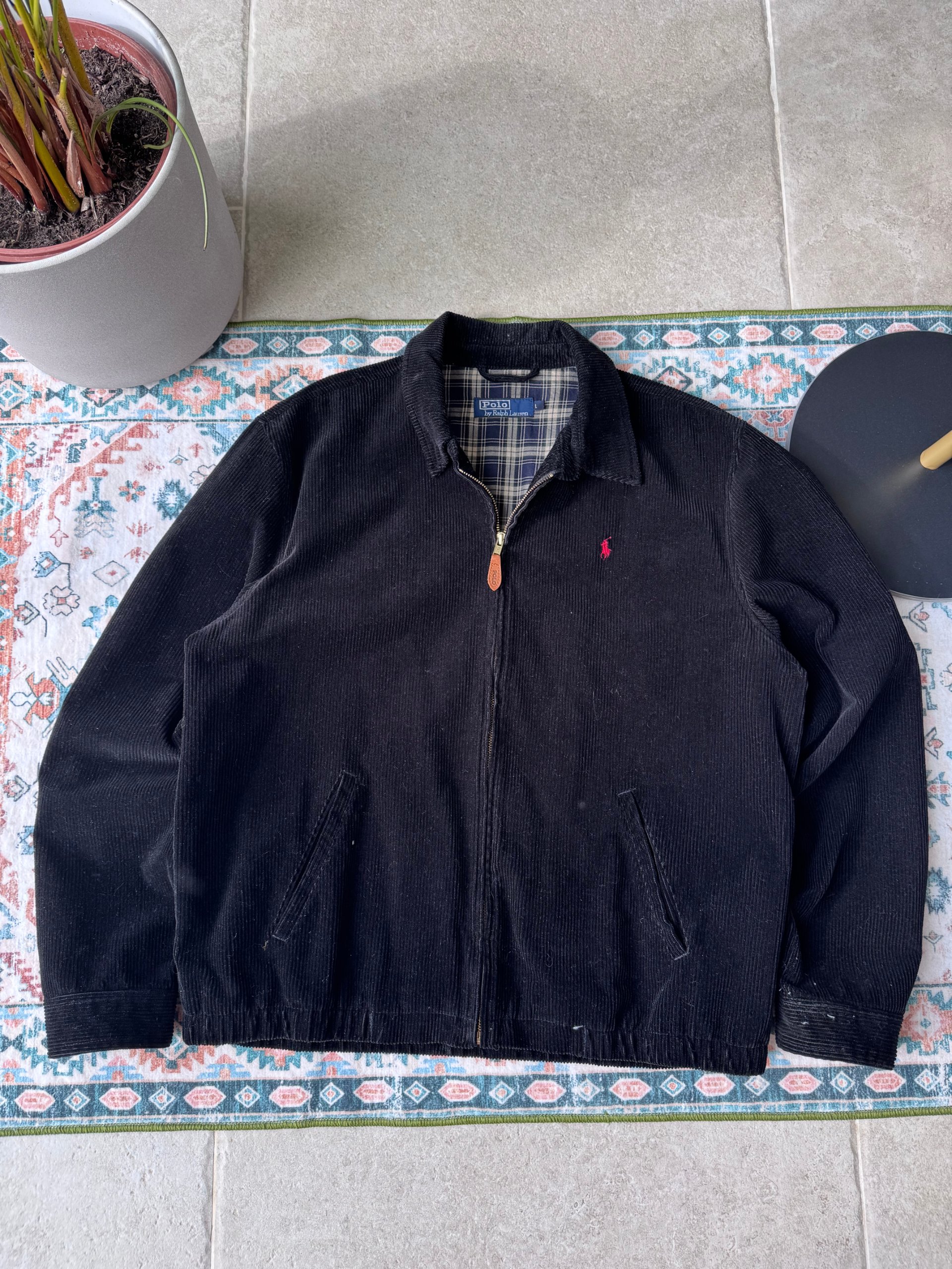 Polo Ralph Lauren Black Corduroy Jacket L image 2