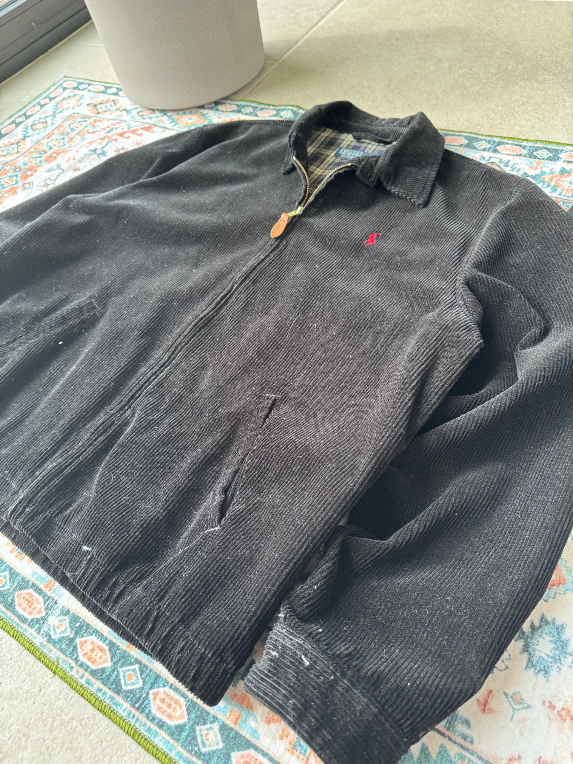 Polo Ralph Lauren Black Corduroy Jacket L image 3