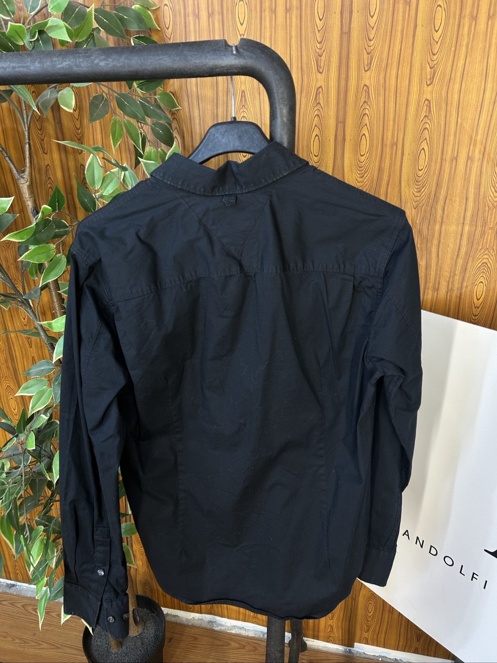 Tommy Hilfiger Denim Camicia Slim Nero Uomo Taglia M image 2