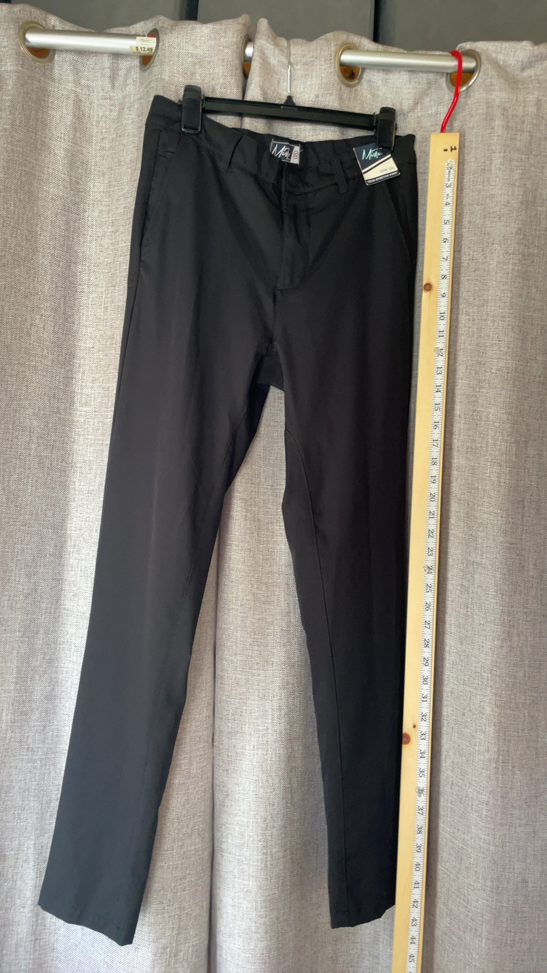 Mister Men’s Black Tech-Stretch Pants 32W x 32L NWT