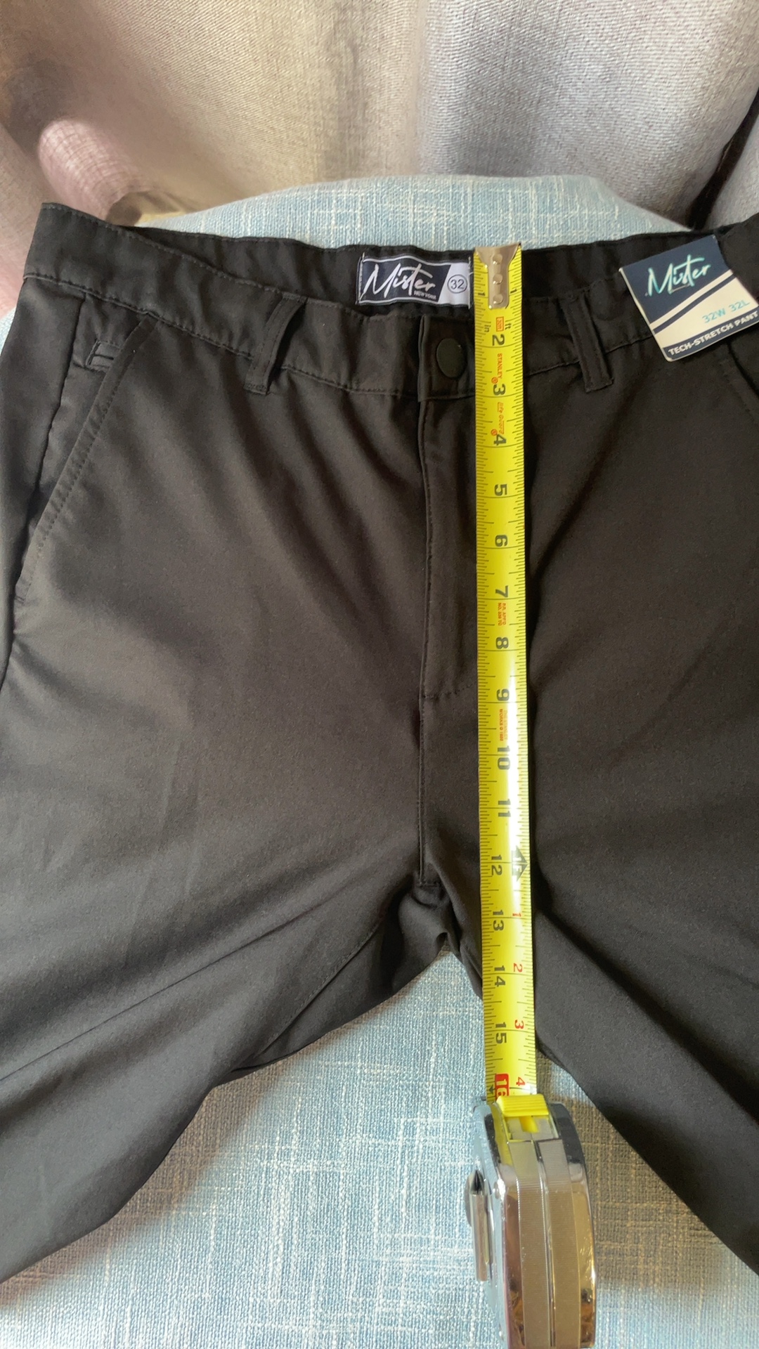 Mister Men’s Black Tech-Stretch Pants 32W x 32L NWT image 4