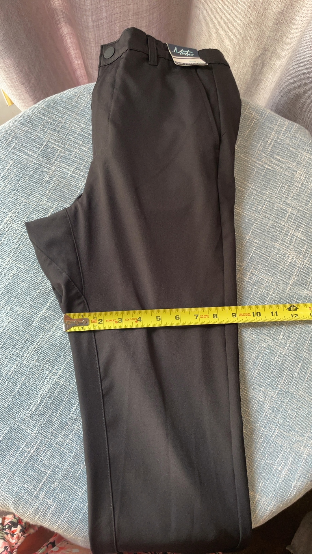Mister Men’s Black Tech-Stretch Pants 32W x 32L NWT image 8