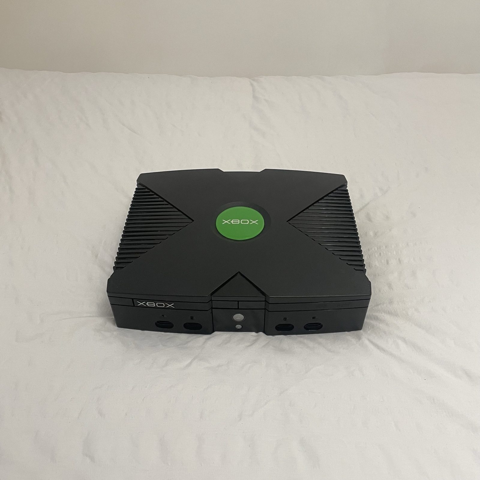 Original Xbox Black Console with 2 Controllers and Cables image 3