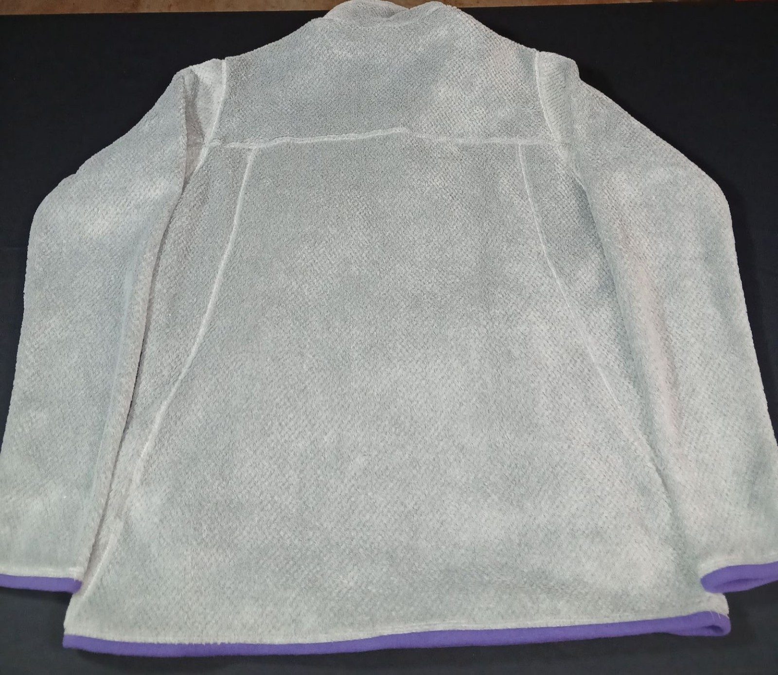 Patagonia Grey & Purple Fleece Pullover Large image 4