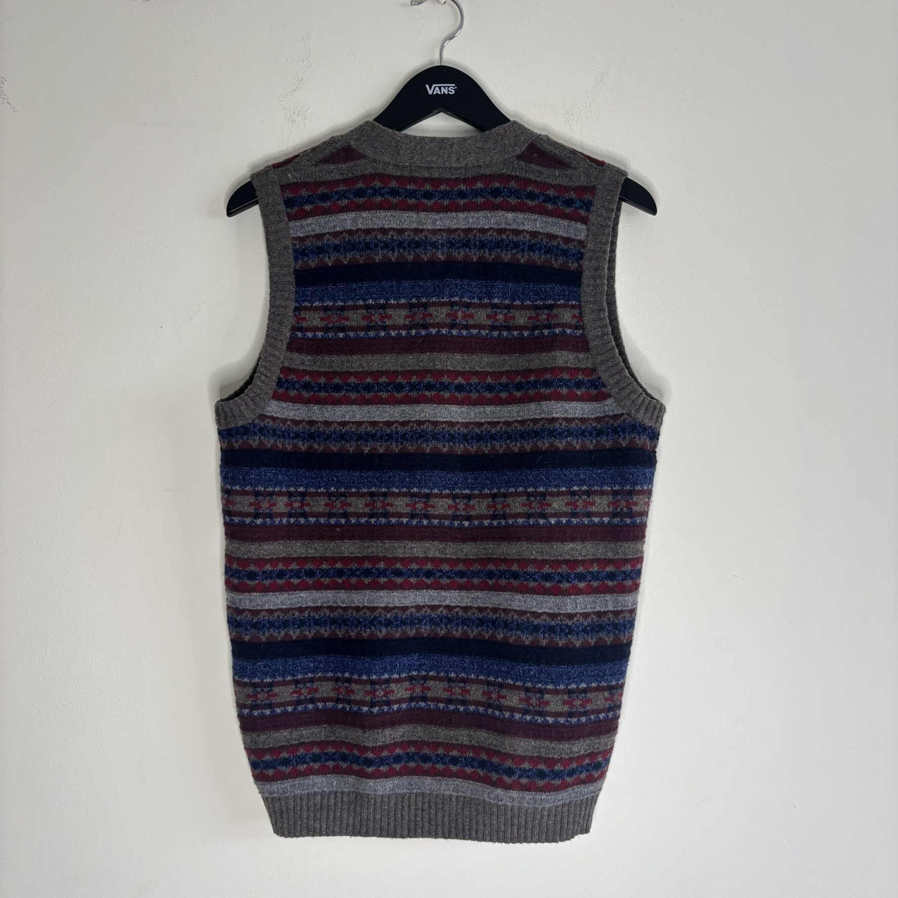 Viyella Multi-Colour Lambswool Blend Sleeveless Cardigan Small image 5