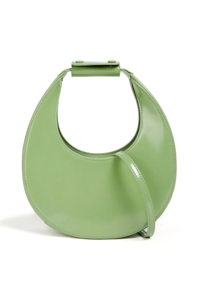 New Staud Green Moon Bag