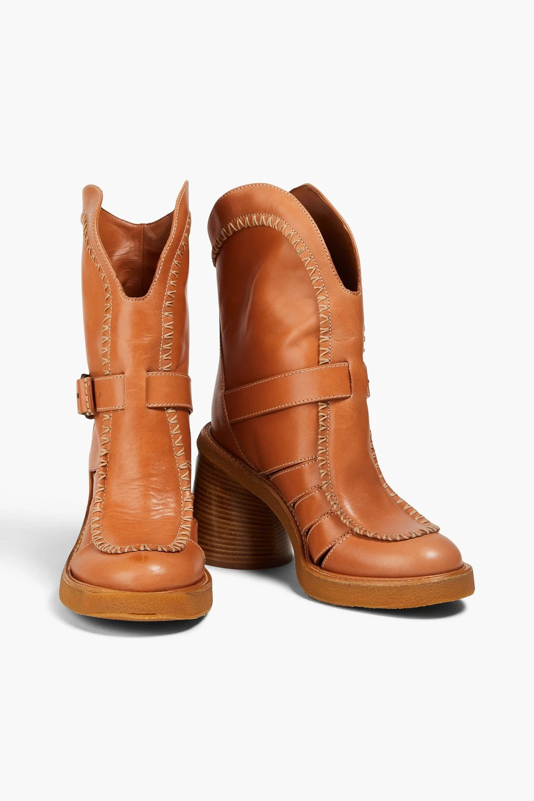 Zimmermann Women's Tan Leather Heeled Boots EU 38 image 2