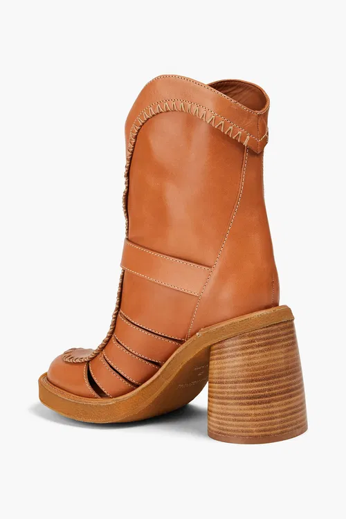 Zimmermann Women's Tan Leather Heeled Boots EU 38 image 3
