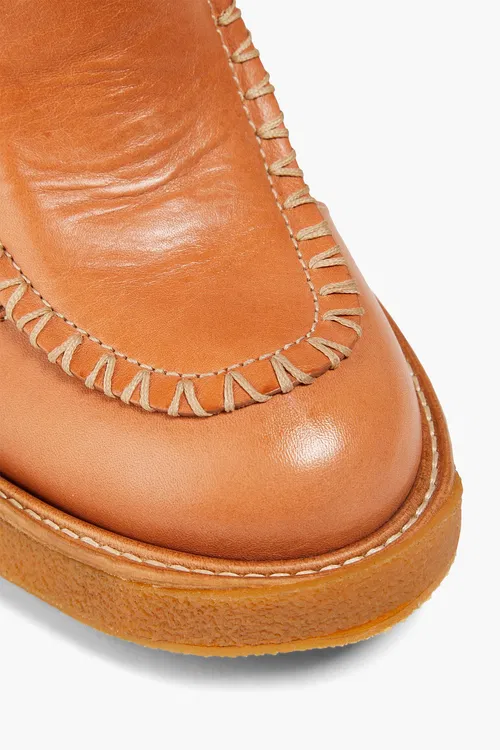 Zimmermann Women's Tan Leather Heeled Boots EU 38 image 4