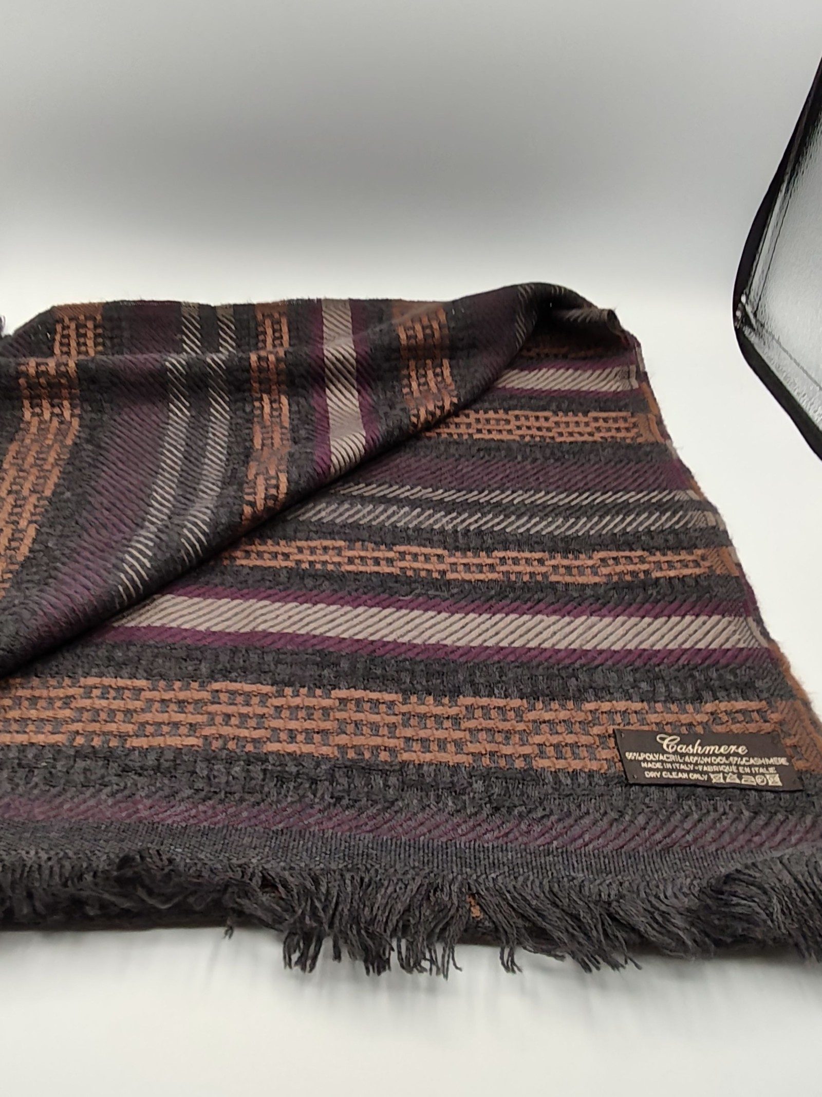 DAKS Multi Colour Wool Blend Scarf image 4