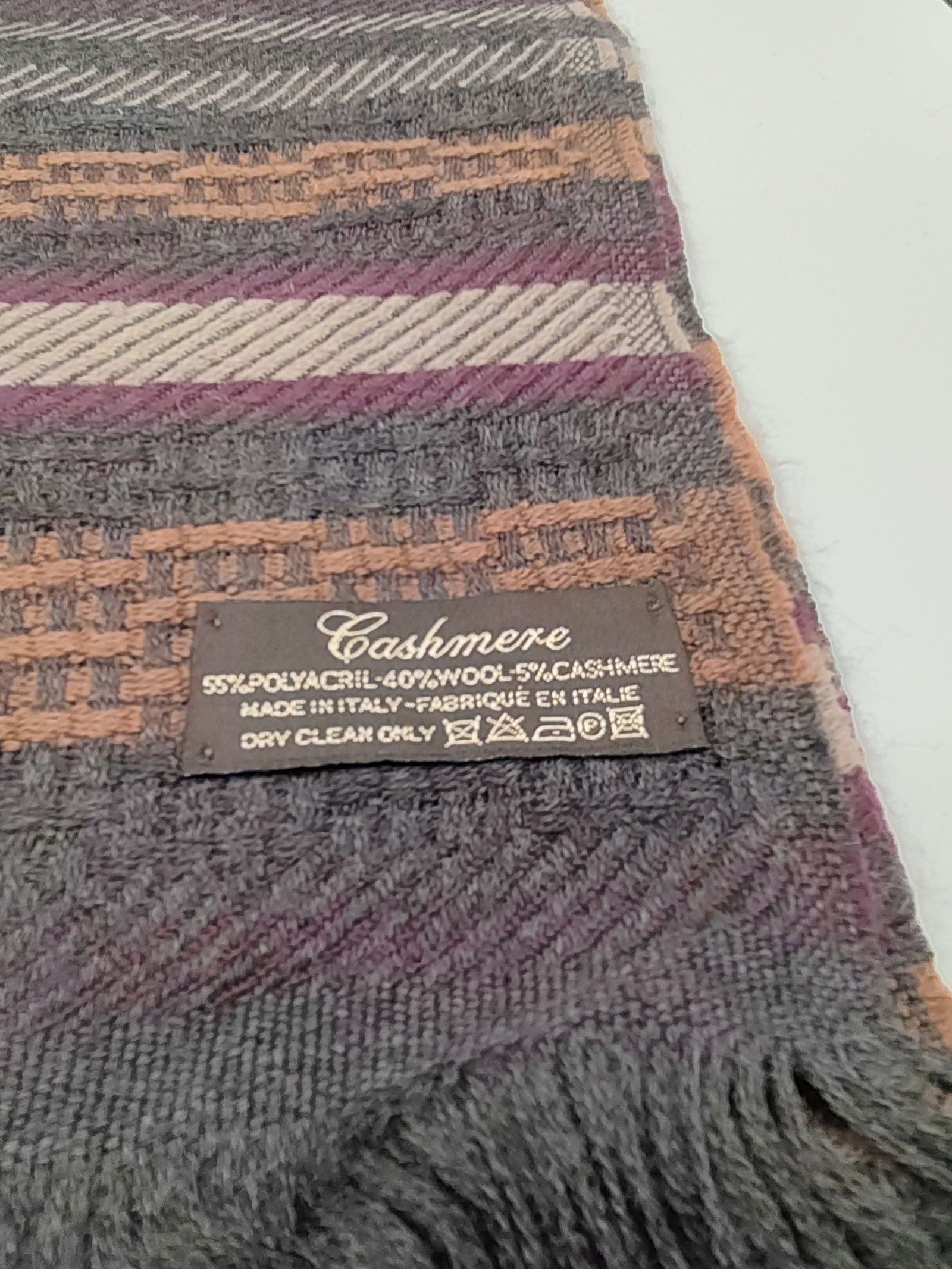 DAKS Multi Colour Wool Blend Scarf image 5