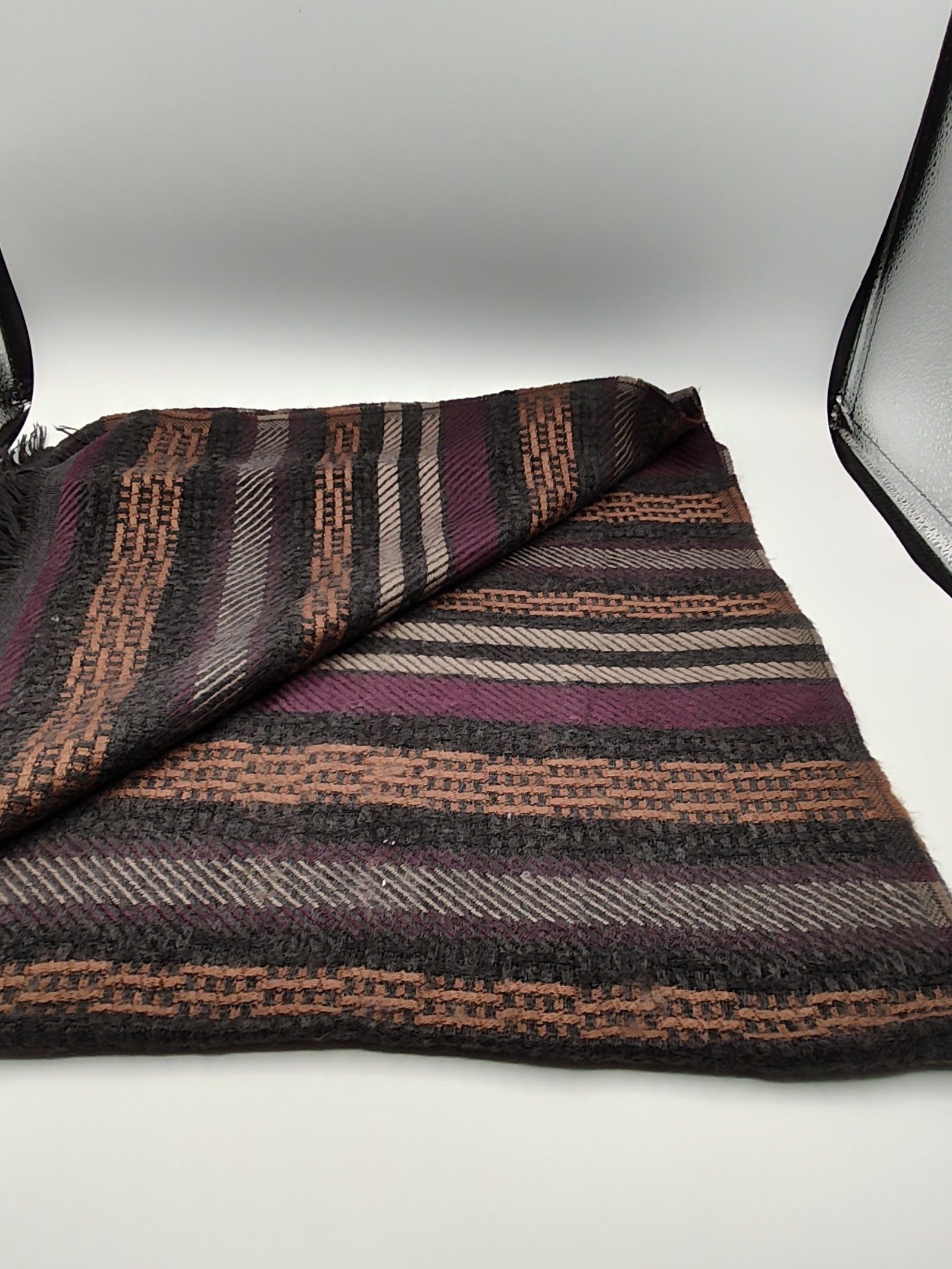 DAKS Multi Colour Wool Blend Scarf image 6