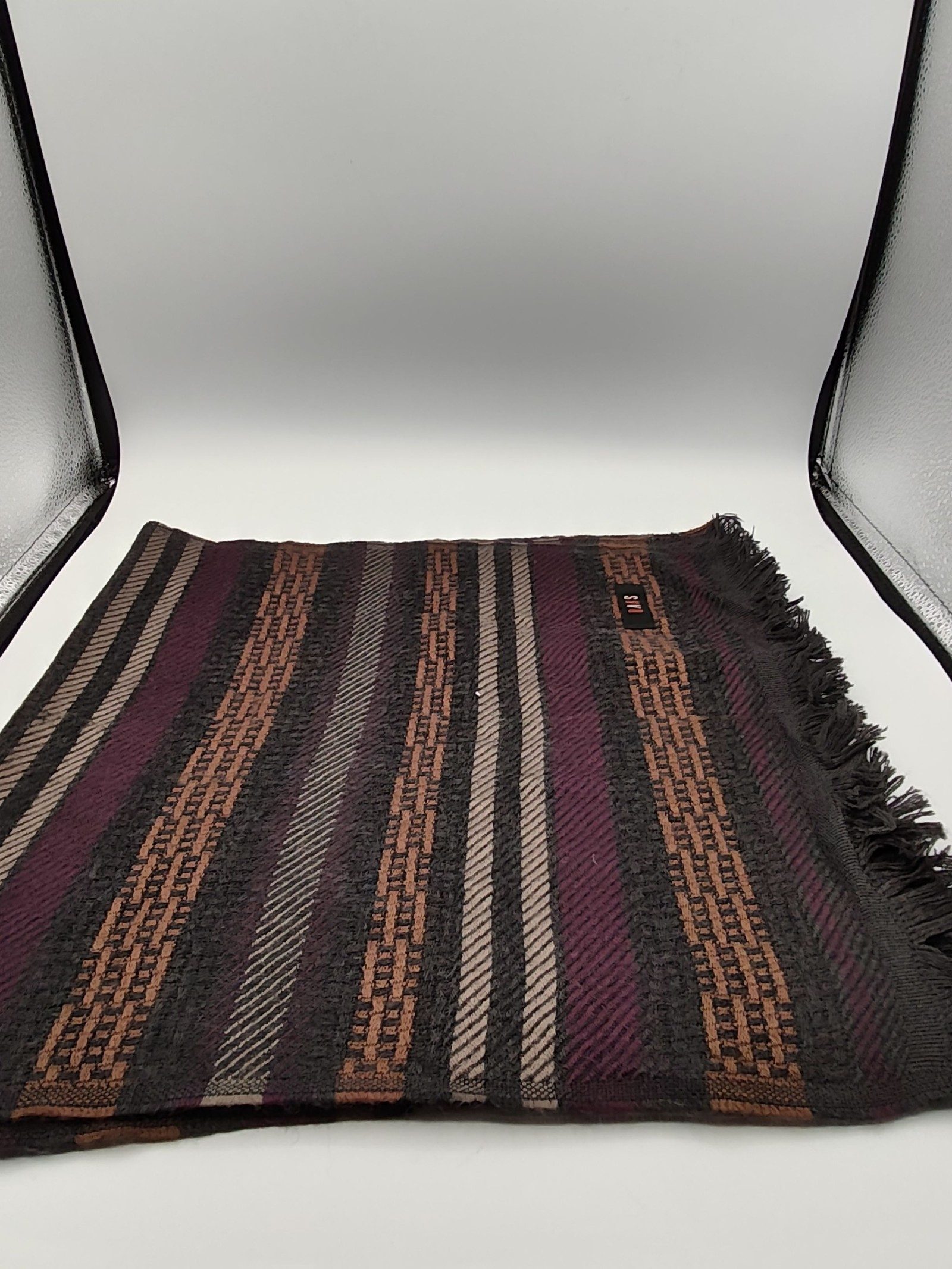 DAKS Multi Colour Wool Blend Scarf image 8