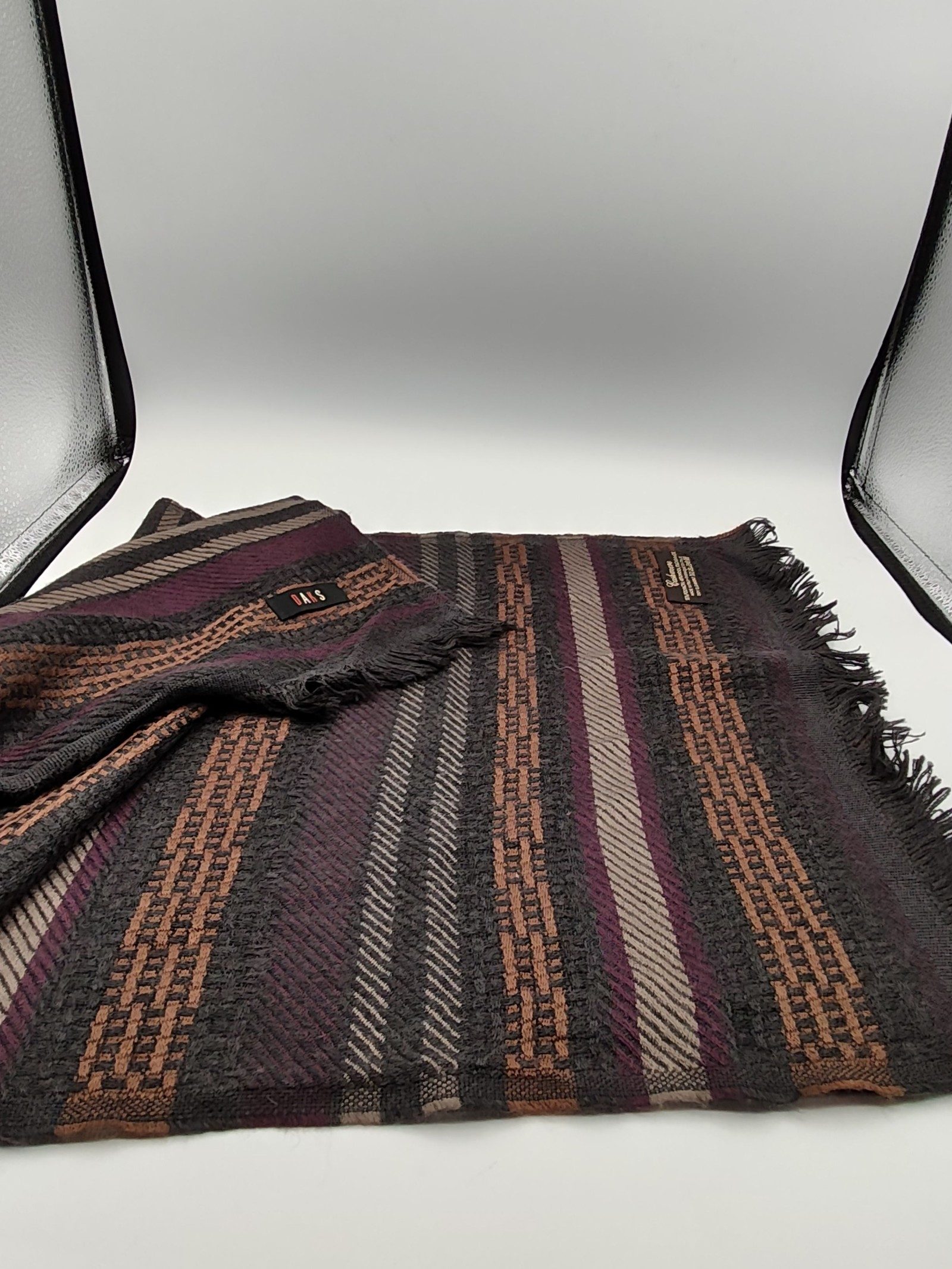 DAKS Multi Colour Wool Blend Scarf image 9