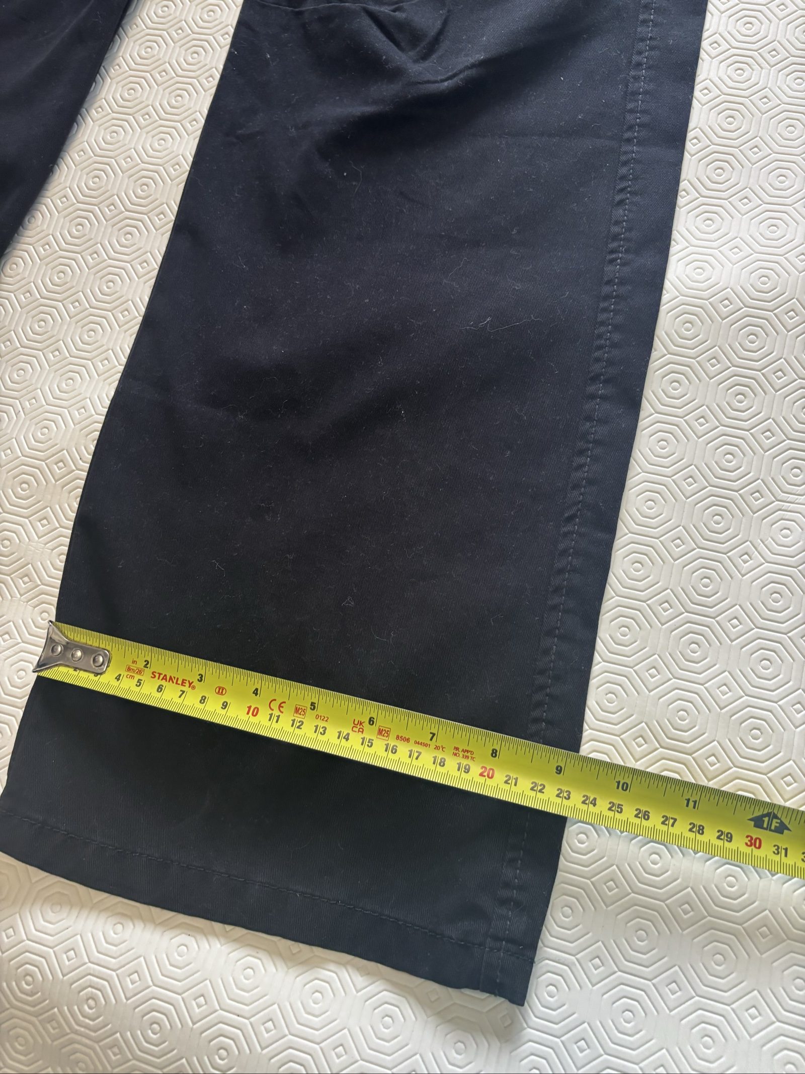 Bershka Black Cargo Trousers UK 8 Medium Rise image 7