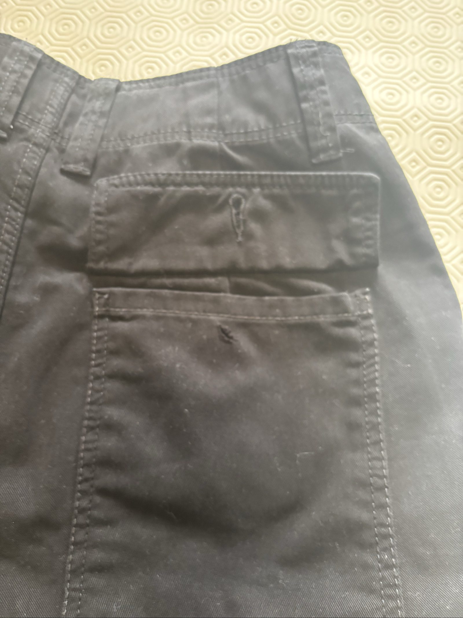 Bershka Black Cargo Trousers UK 8 Medium Rise image 10