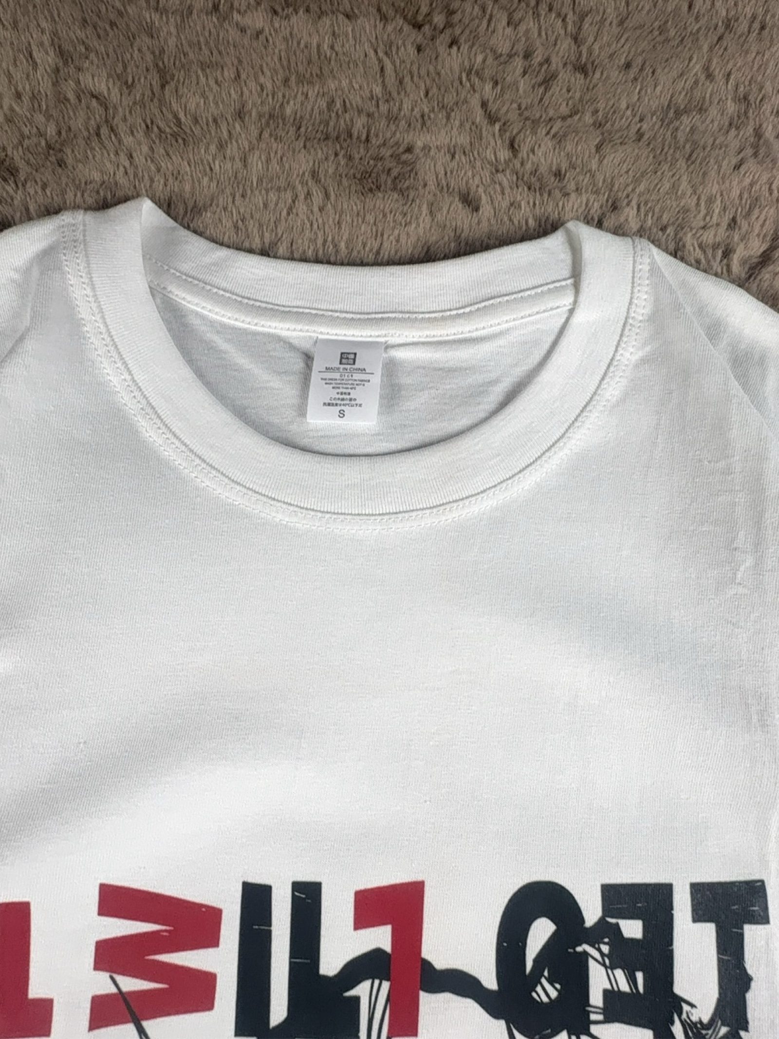 T-shirt Y2K Hip Hop - White Y2K Streetwear Graphic T-Shirt Size S-M - Regular image 2